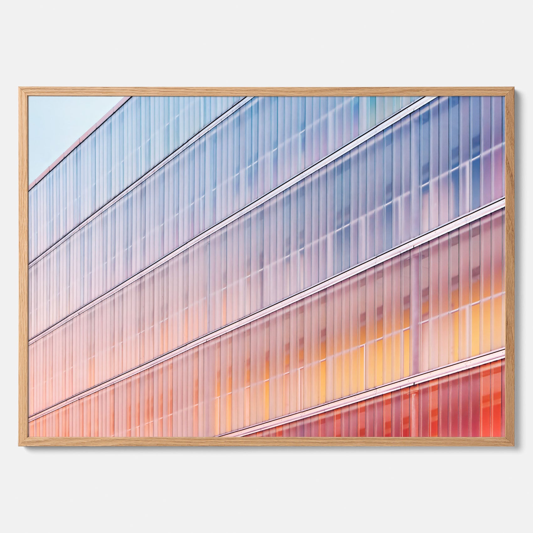 Rainbow Balcony poster – Modern arkitekturtavla