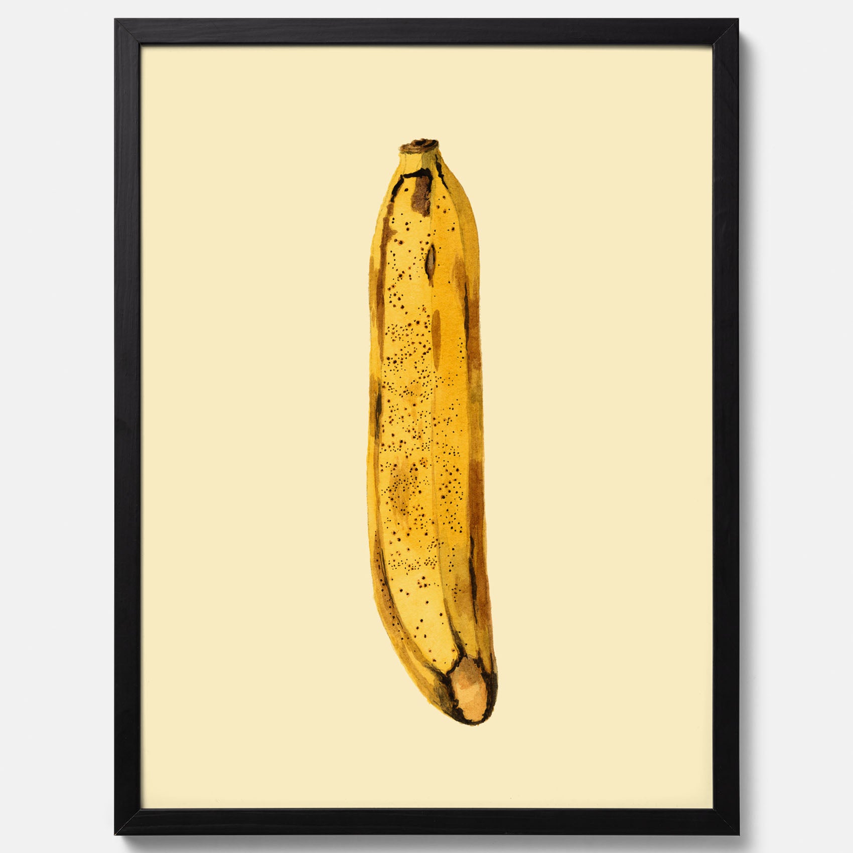 Kökstavla med en Banan Affisch – Poster med fruktmotiv, Plansch till köket, köksposter, tavla till kök