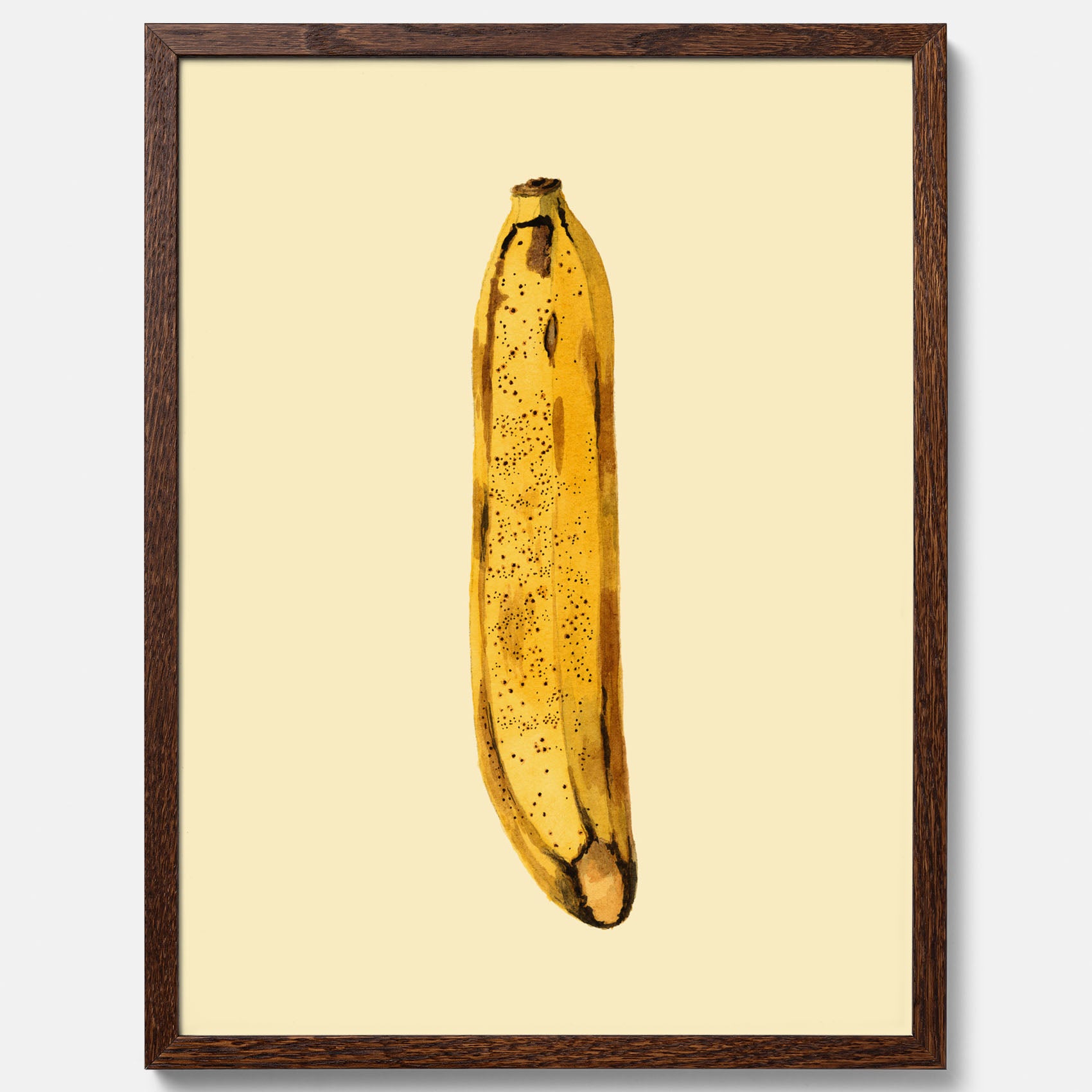 Kökstavla med en Banan Affisch – Poster med fruktmotiv, Plansch till köket, köksposter, tavla till kök