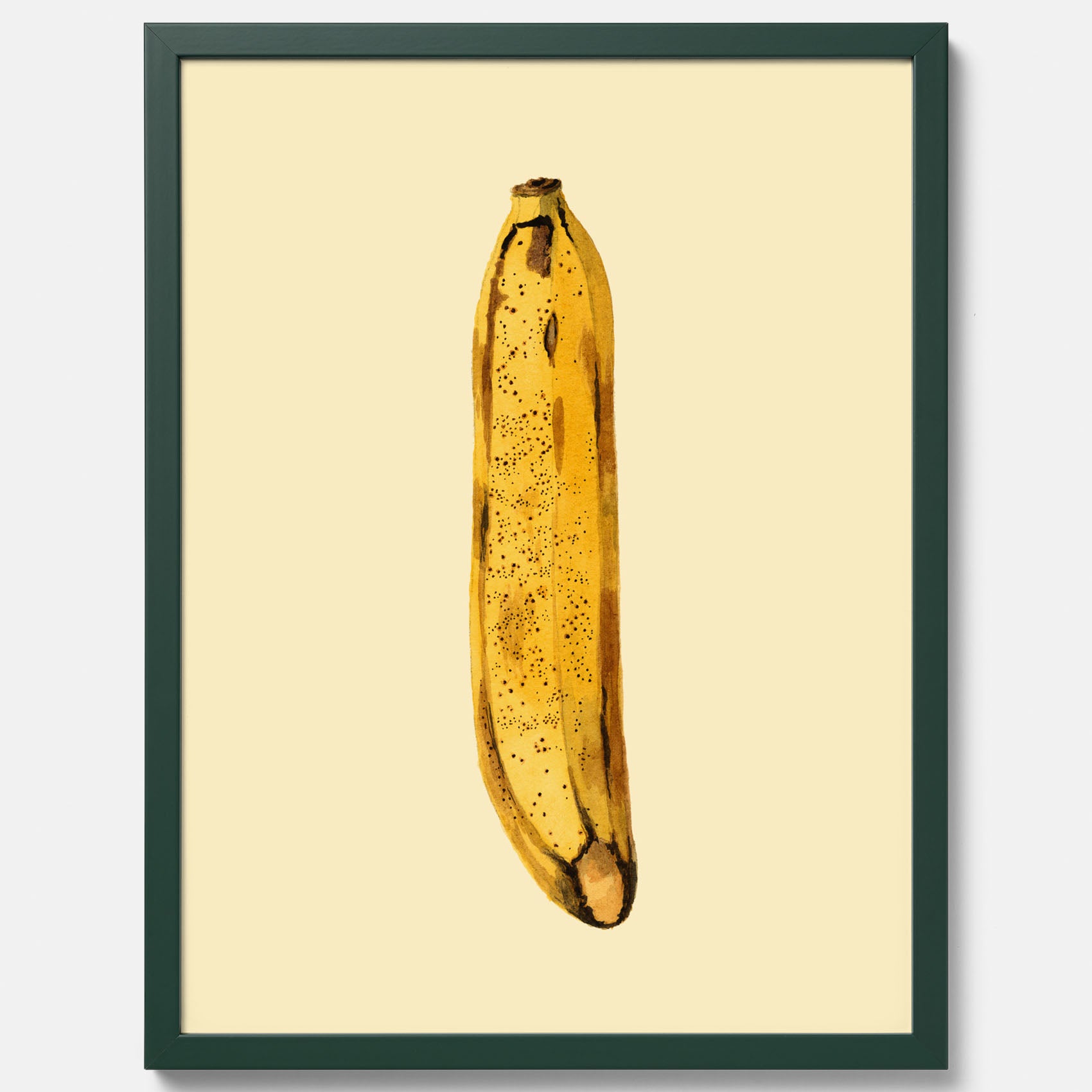 Kökstavla med en Banan Affisch – Poster med fruktmotiv, Plansch till köket, köksposter, tavla till kök