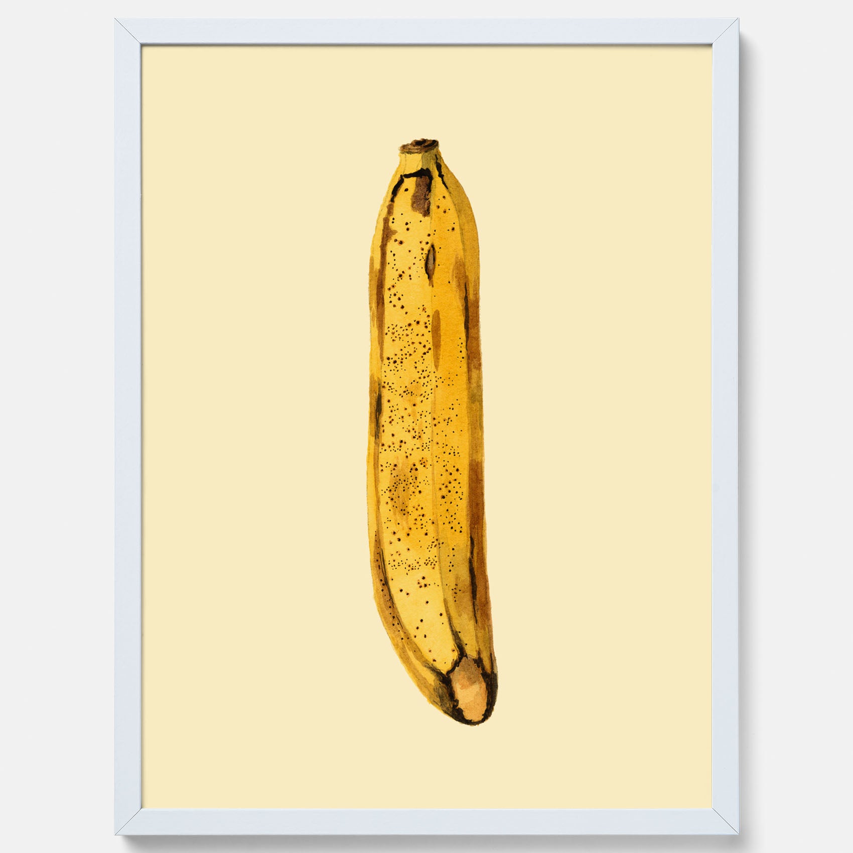 Kökstavla med en Banan Affisch – Poster med fruktmotiv, Plansch till köket, köksposter, tavla till kök