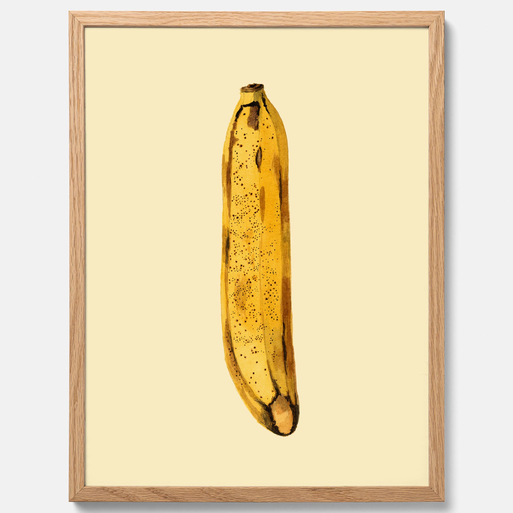 Kökstavla med en Banan Affisch – Poster med fruktmotiv, Plansch till köket, köksposter, tavla till kök