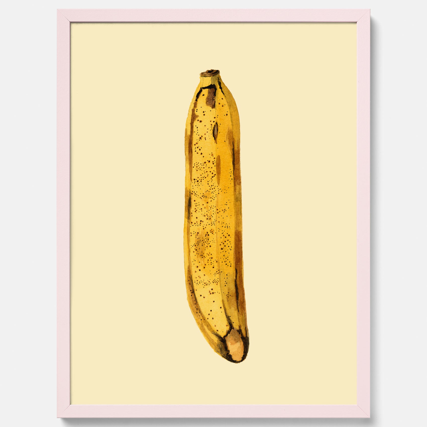 Kökstavla med en Banan Affisch – Poster med fruktmotiv, Plansch till köket, köksposter, tavla till kök