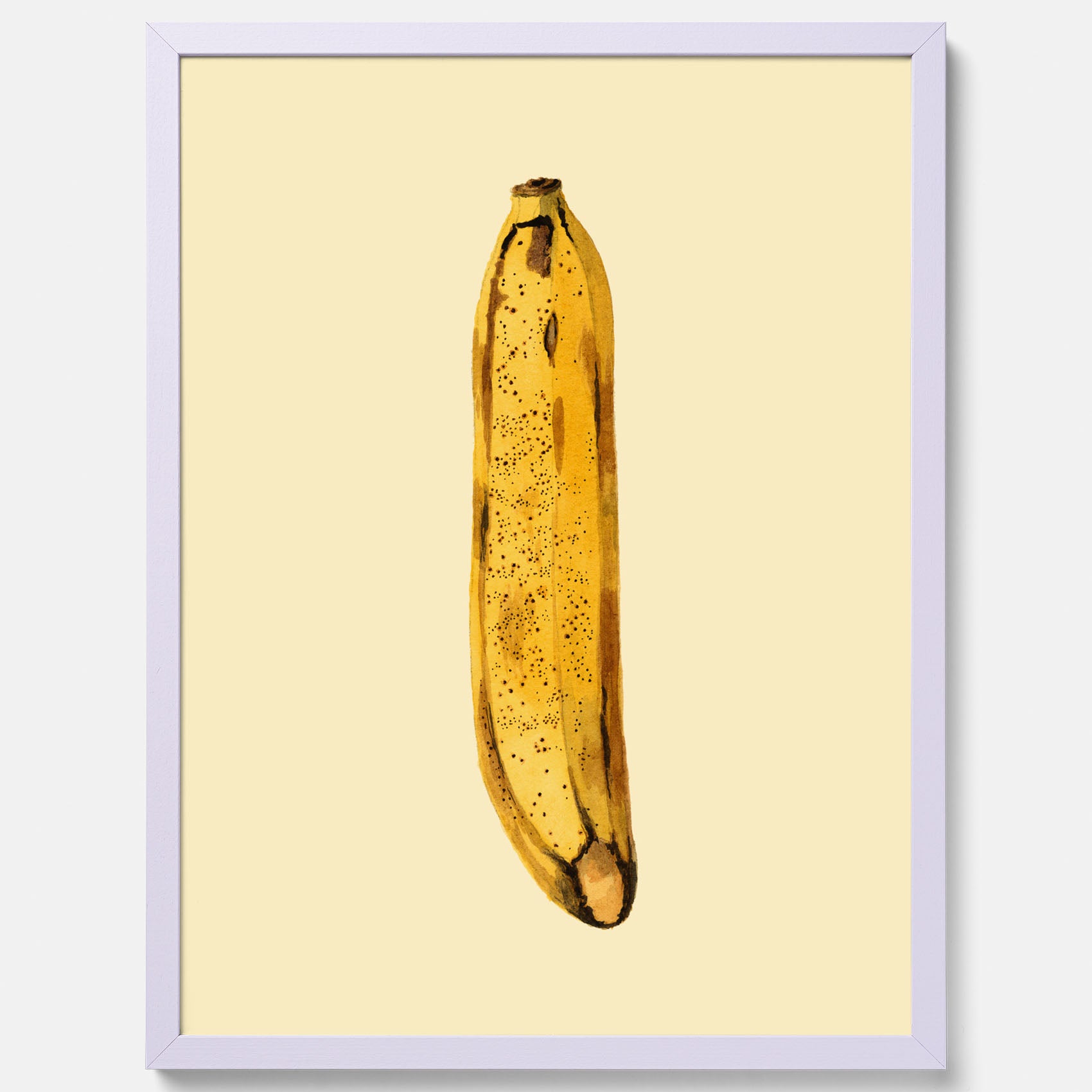 Kökstavla med en Banan Affisch – Poster med fruktmotiv, Plansch till köket, köksposter, tavla till kök