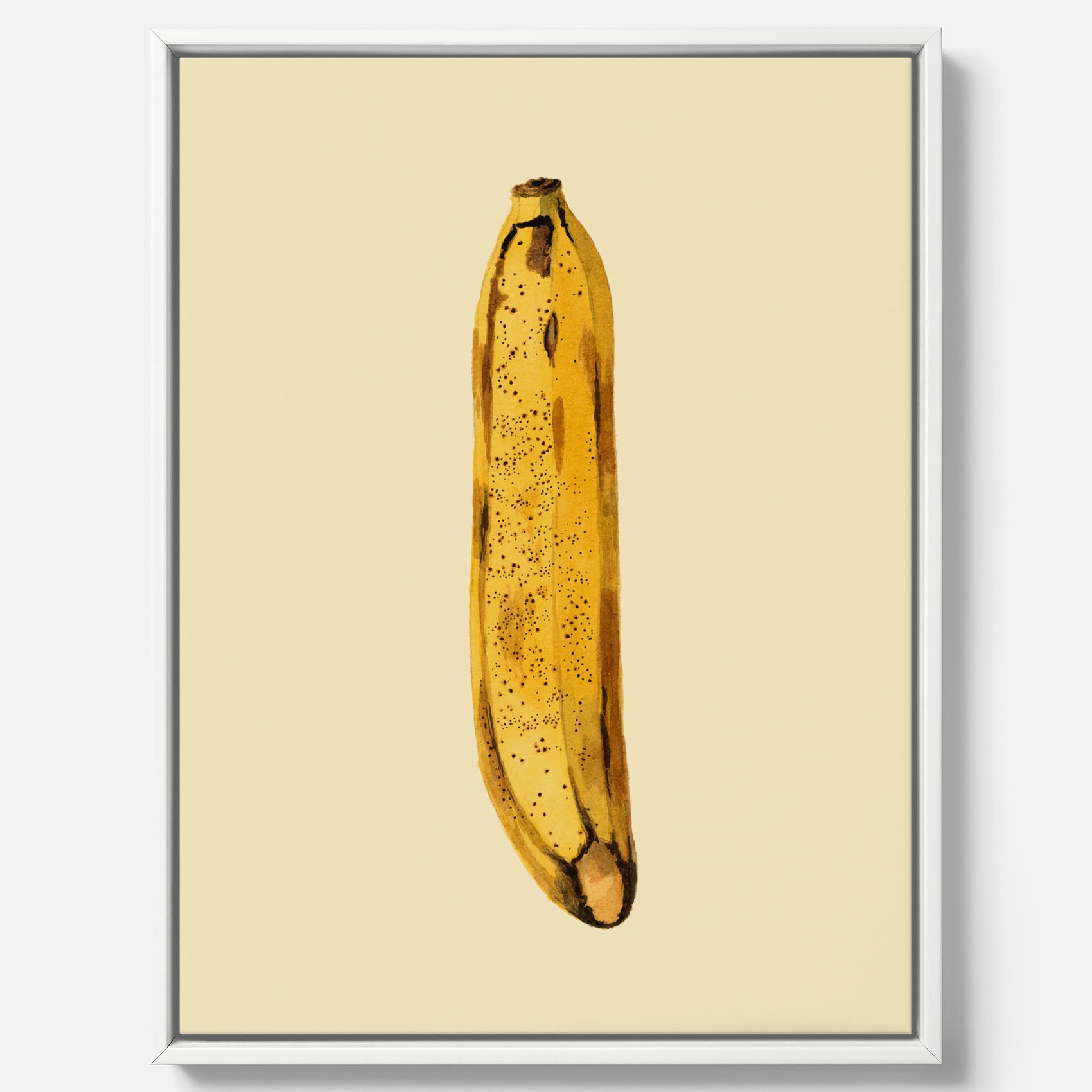 Kökstavla i canvas med en Banan Affisch – Poster med fruktmotiv, Plansch till köket, köksposter, tavla till kök