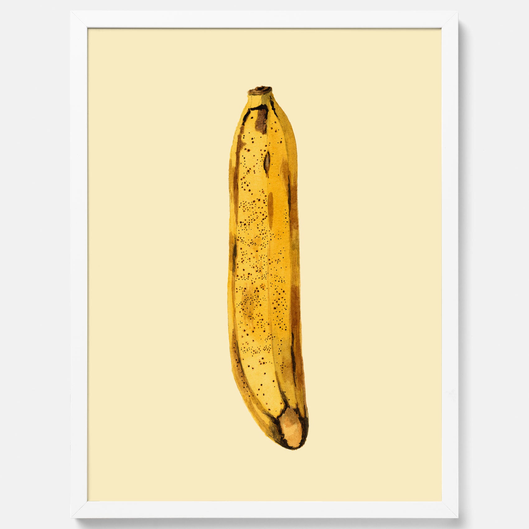 Kökstavla med en Banan Affisch – Poster med fruktmotiv, Plansch till köket, köksposter, tavla till kök