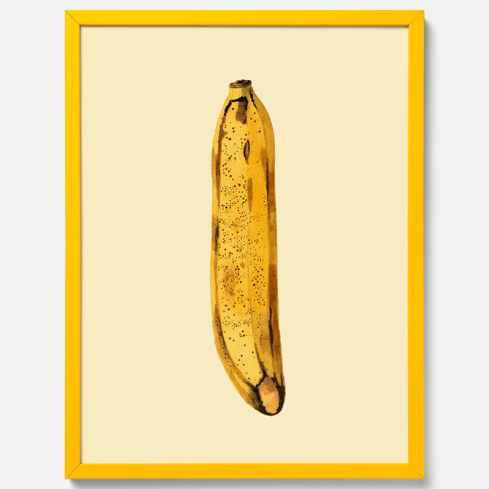 Kökstavla med en Banan Affisch – Poster med fruktmotiv, Plansch till köket, köksposter, tavla till kök