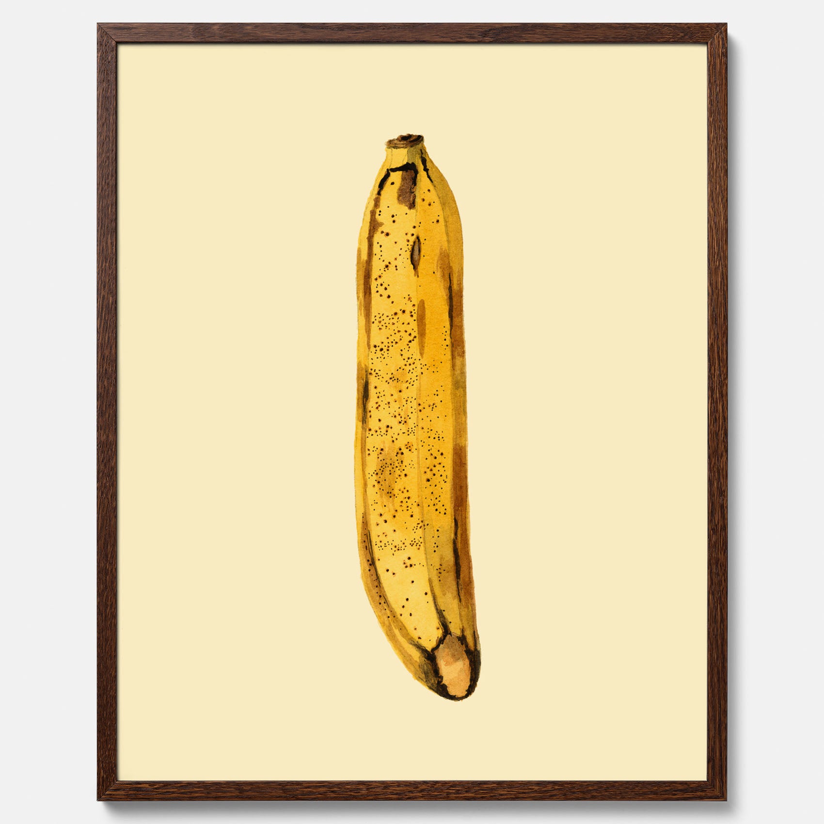 Kökstavla med en Banan Affisch – Poster med fruktmotiv, Plansch till köket, köksposter, tavla till kök