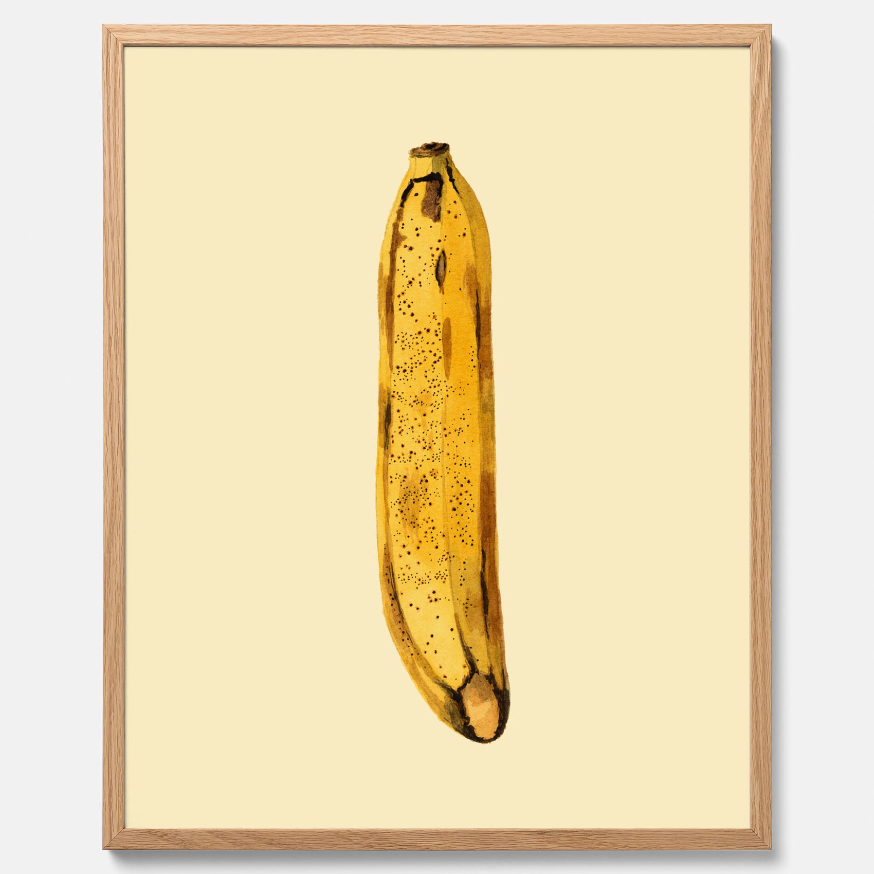 Kökstavla med en Banan Affisch – Poster med fruktmotiv, Plansch till köket, köksposter, tavla till kök
