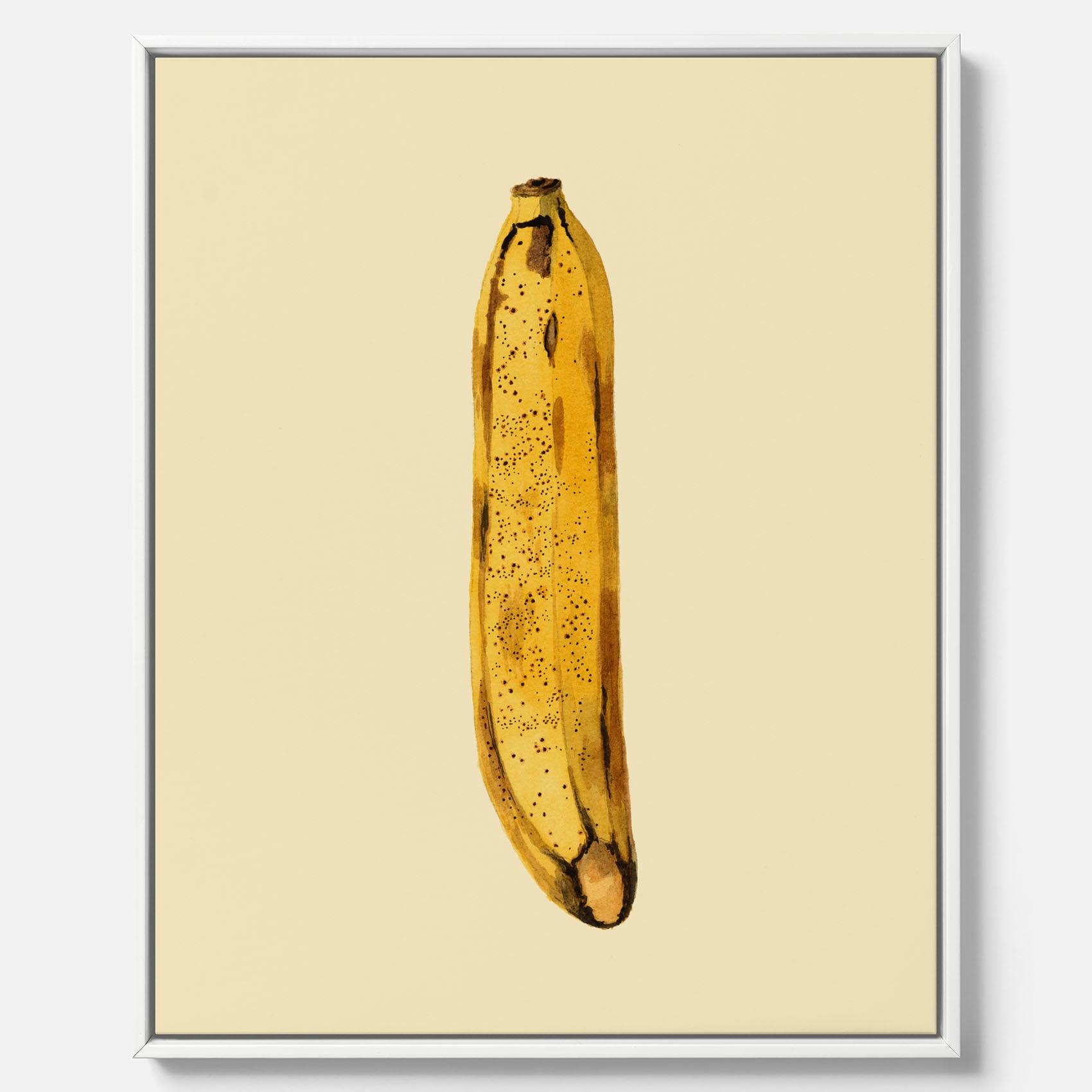 Kökstavla i canvas med en Banan Affisch – Poster med fruktmotiv, Plansch till köket, köksposter, tavla till kök