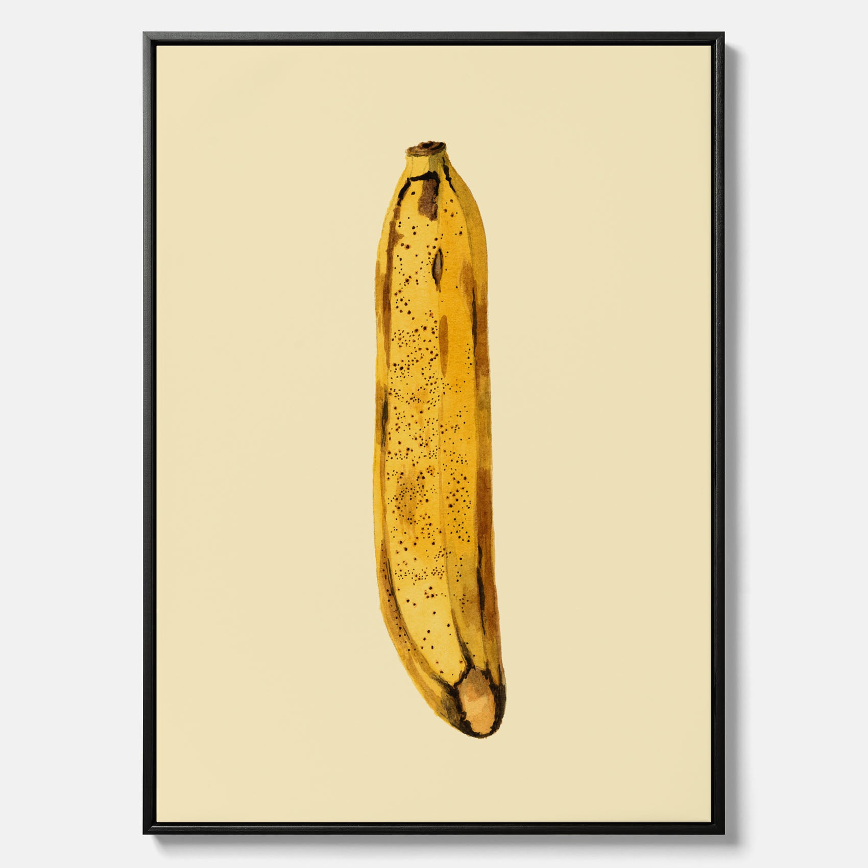 Kökstavla i canvas med en Banan Affisch – Poster med fruktmotiv, Plansch till köket, köksposter, tavla till kök