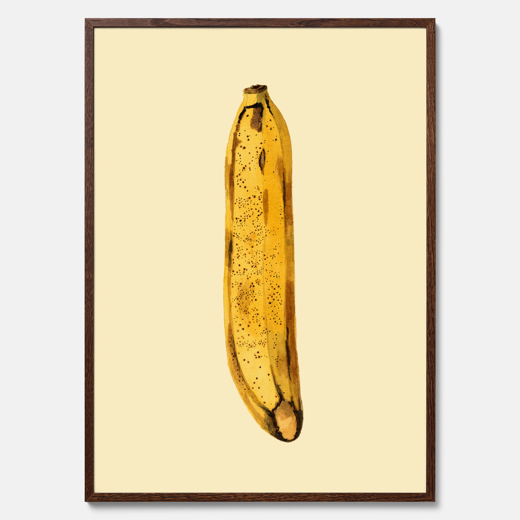 Kökstavla med en Banan Affisch – Poster med fruktmotiv, Plansch till köket, köksposter, tavla till kök
