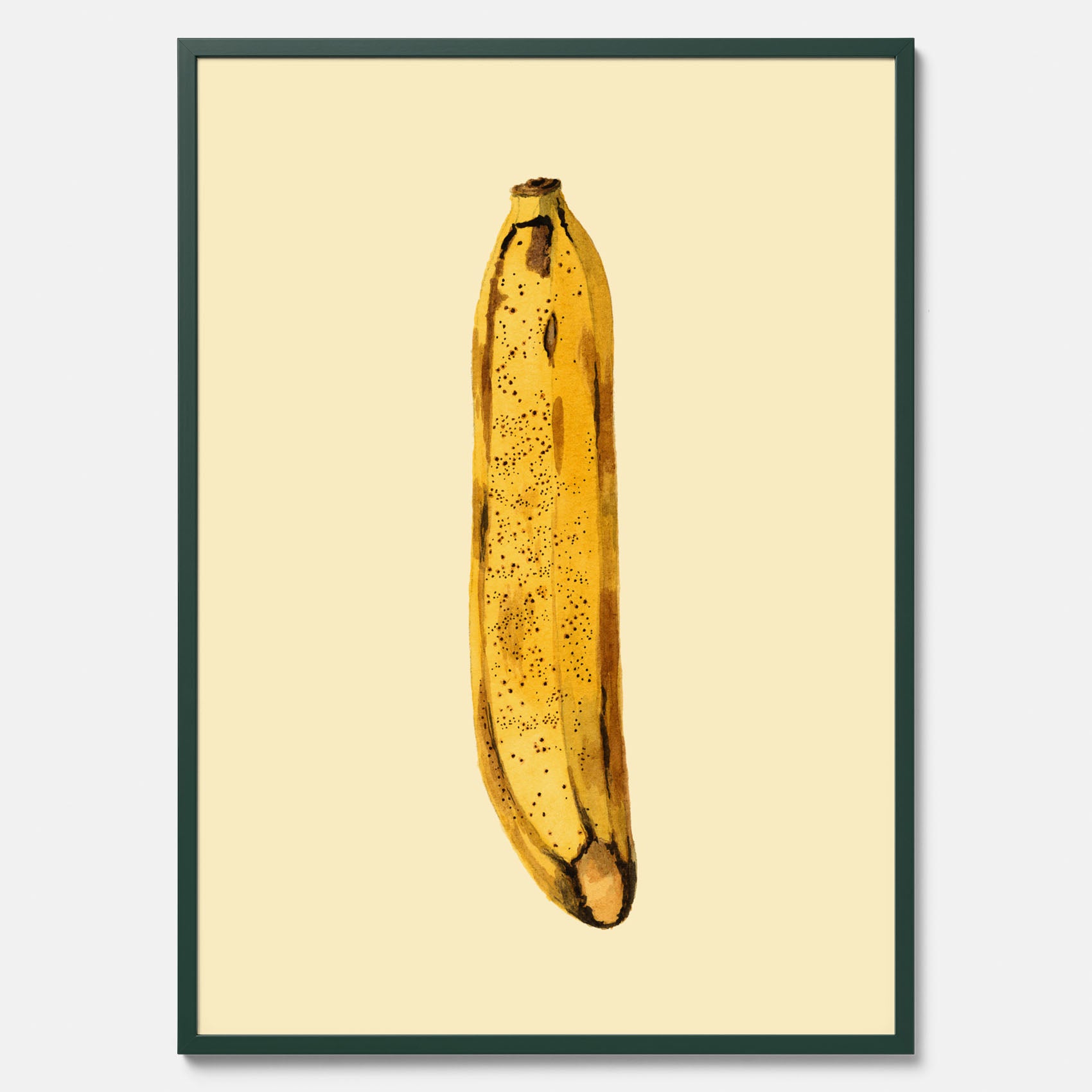 Kökstavla med en Banan Affisch – Poster med fruktmotiv, Plansch till köket, köksposter, tavla till kök