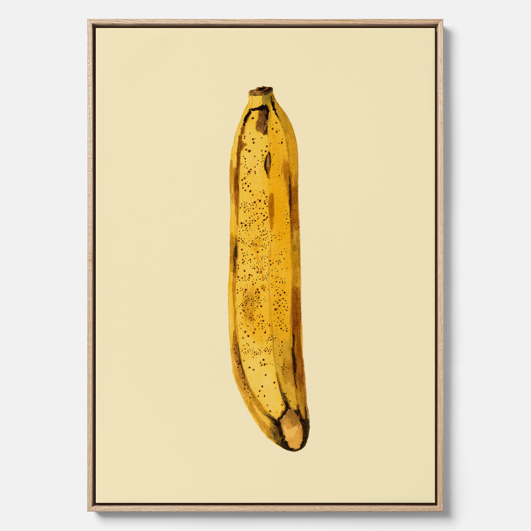 Kökstavla i canvas med en Banan Affisch – Poster med fruktmotiv, Plansch till köket, köksposter, tavla till kök
