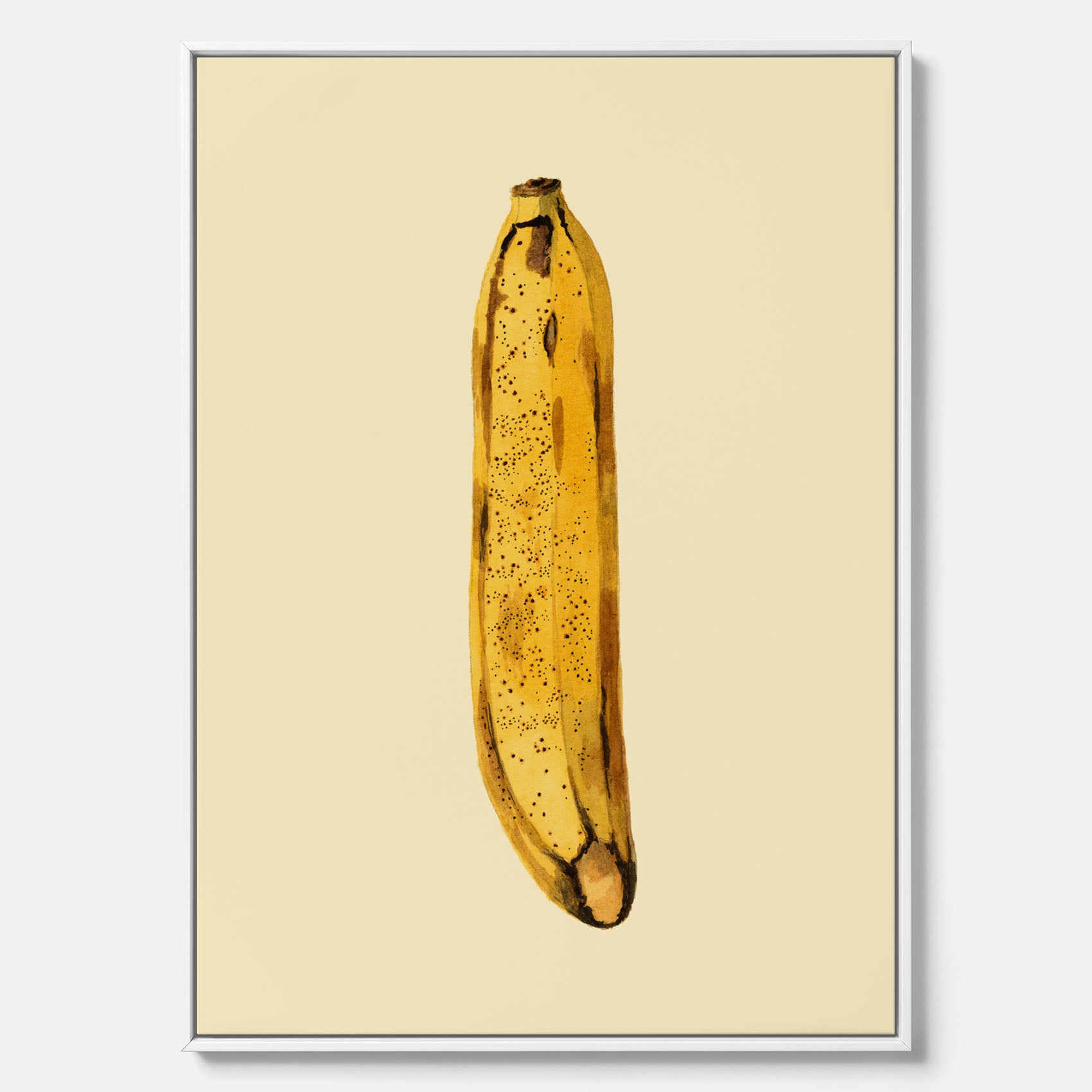 Kökstavla i canvas med en Banan Affisch – Poster med fruktmotiv, Plansch till köket, köksposter, tavla till kök