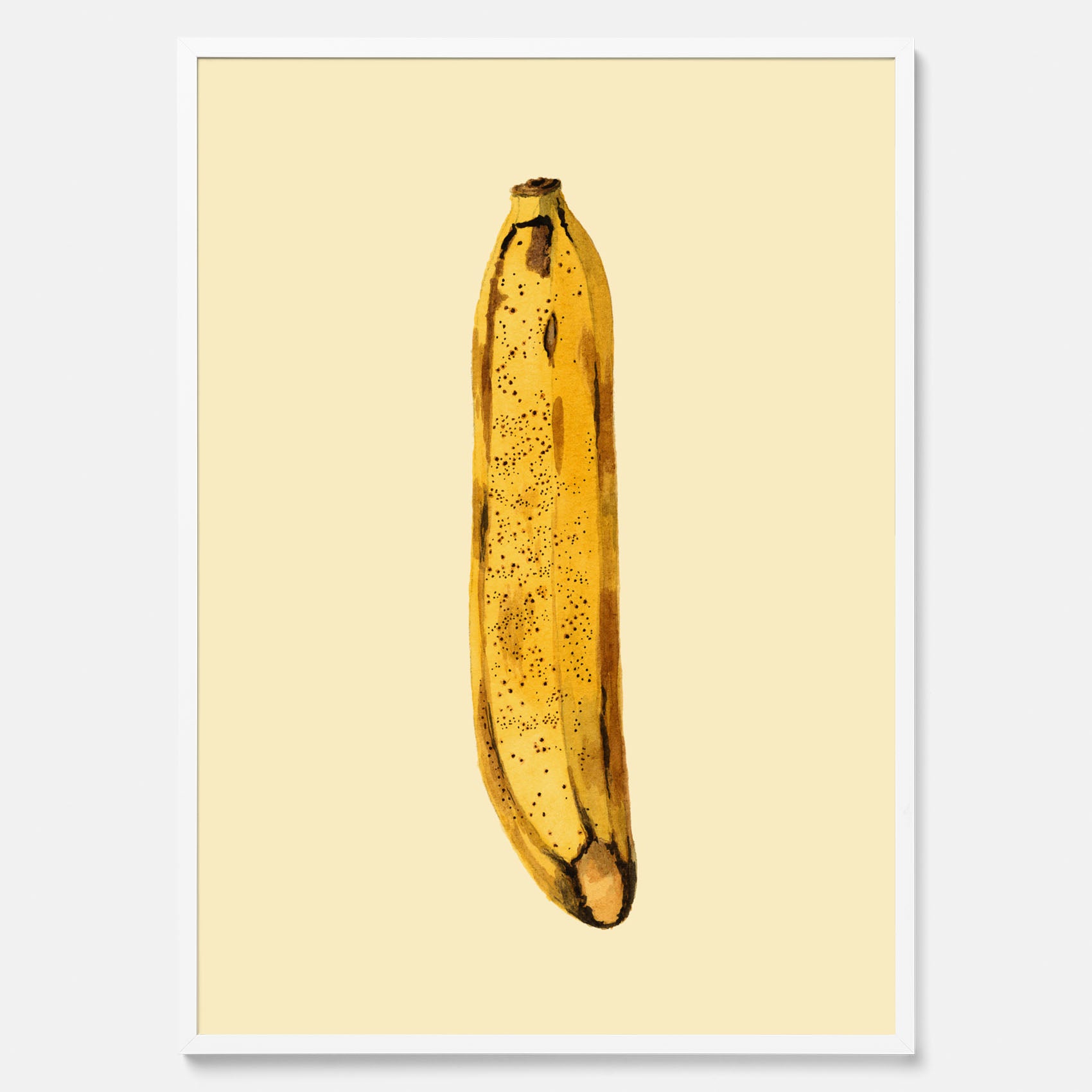 Kökstavla med en Banan Affisch – Poster med fruktmotiv, Plansch till köket, köksposter, tavla till kök