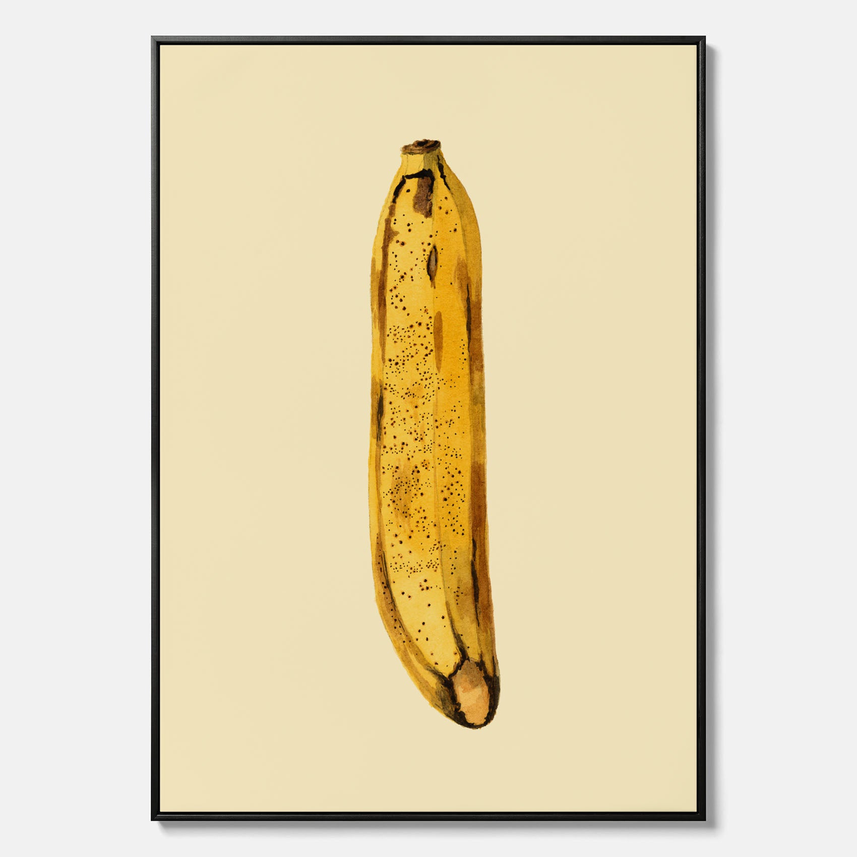 Kökstavla i canvas med en Banan Affisch – Poster med fruktmotiv, Plansch till köket, köksposter, tavla till kök