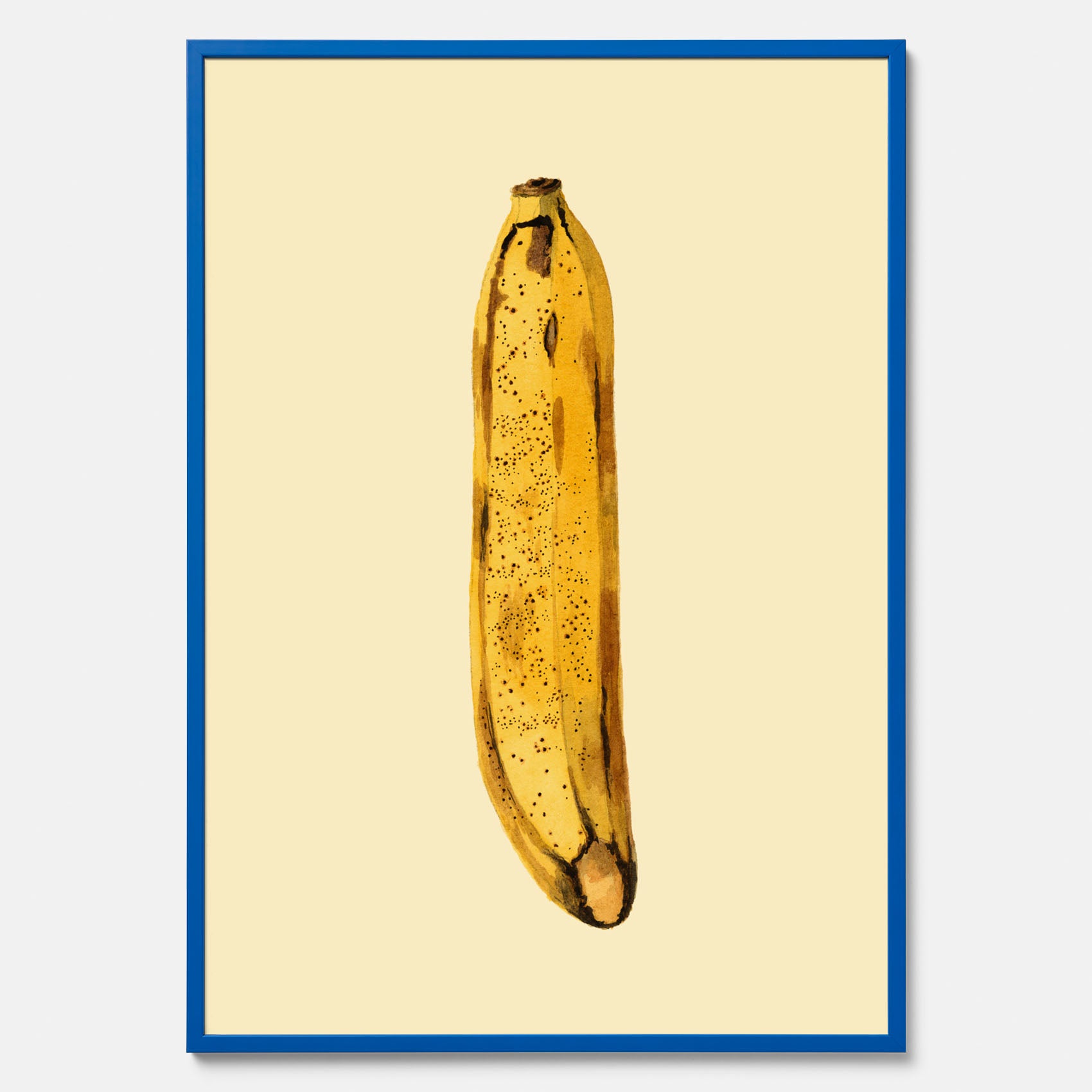 Kökstavla med en Banan Affisch – Poster med fruktmotiv, Plansch till köket, köksposter, tavla till kök