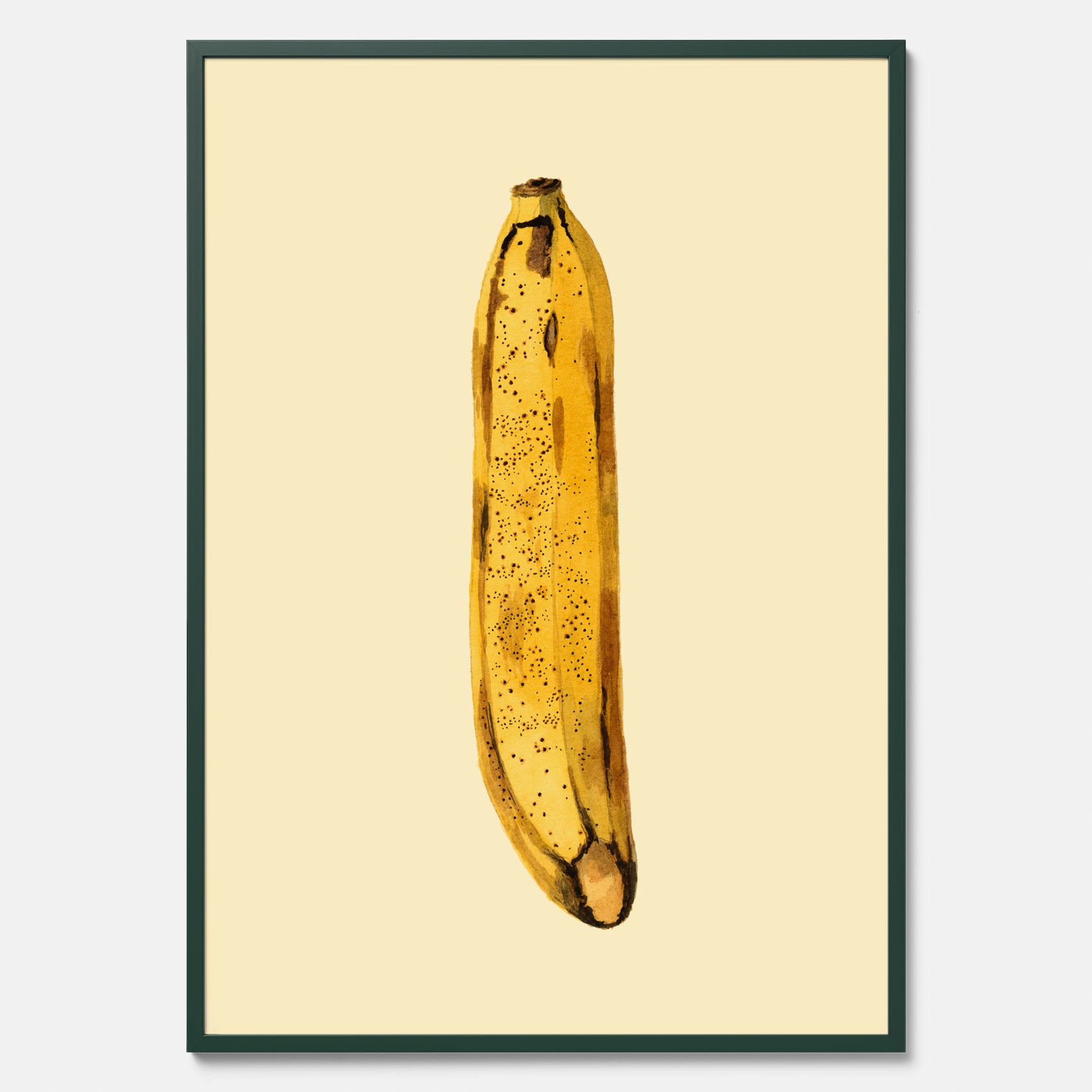 Kökstavla med en Banan Affisch – Poster med fruktmotiv, Plansch till köket, köksposter, tavla till kök
