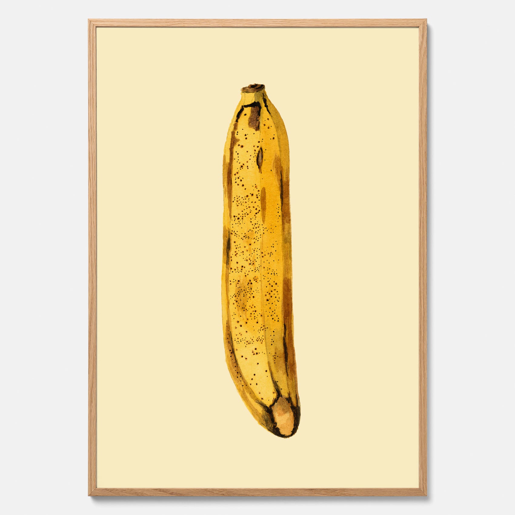 Kökstavla med en Banan Affisch – Poster med fruktmotiv, Plansch till köket, köksposter, tavla till kök