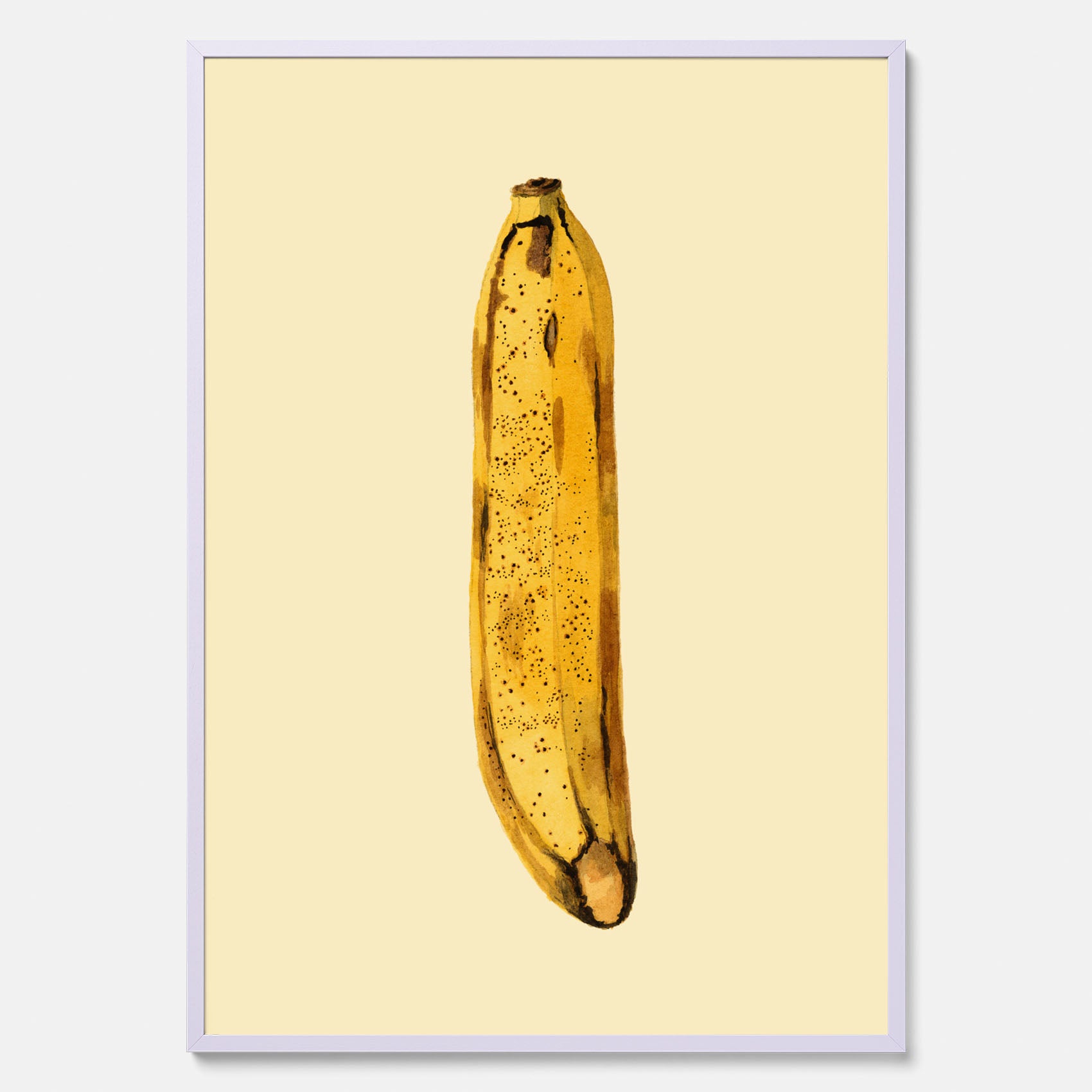 Kökstavla med en Banan Affisch – Poster med fruktmotiv, Plansch till köket, köksposter, tavla till kök