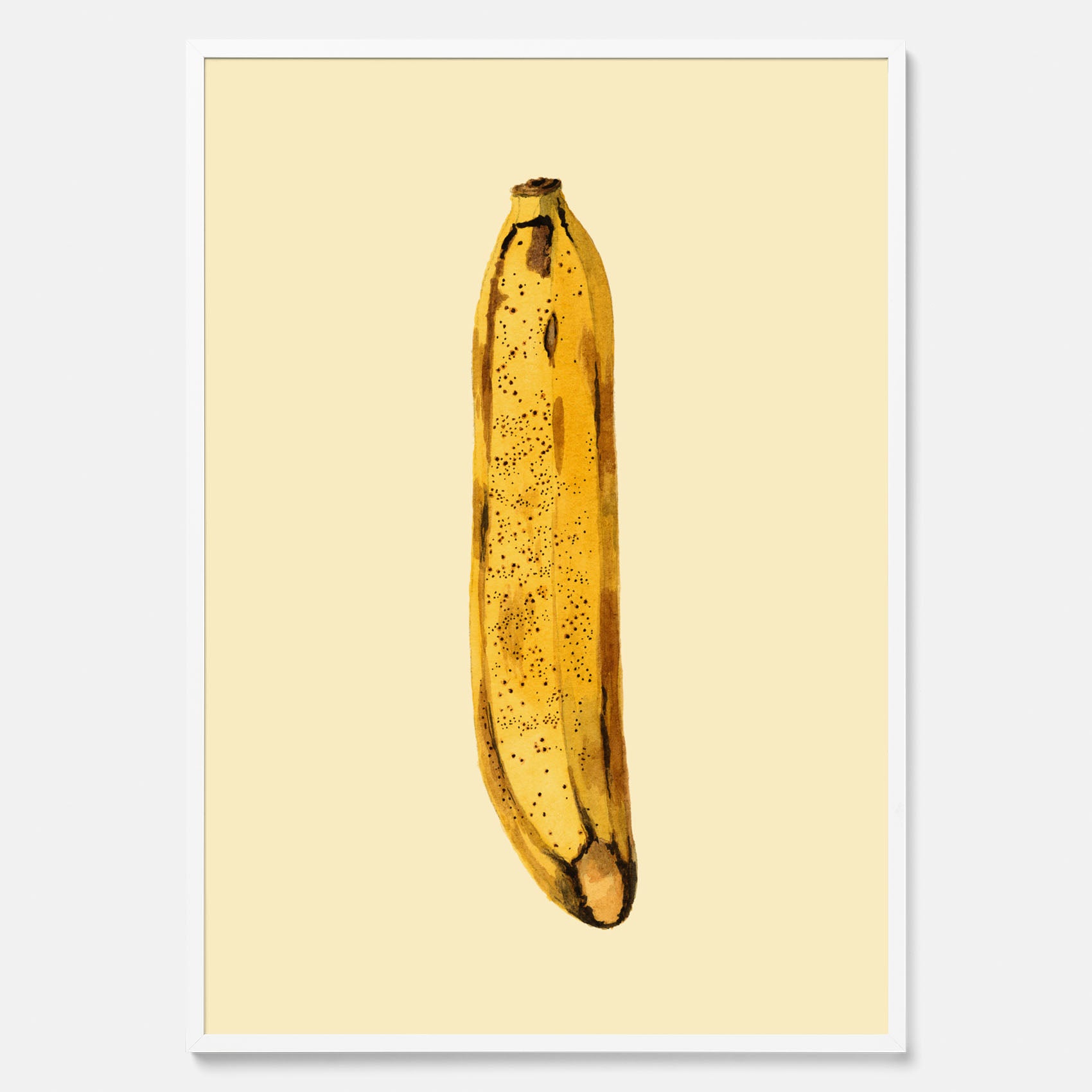 Kökstavla med en Banan Affisch – Poster med fruktmotiv, Plansch till köket, köksposter, tavla till kök