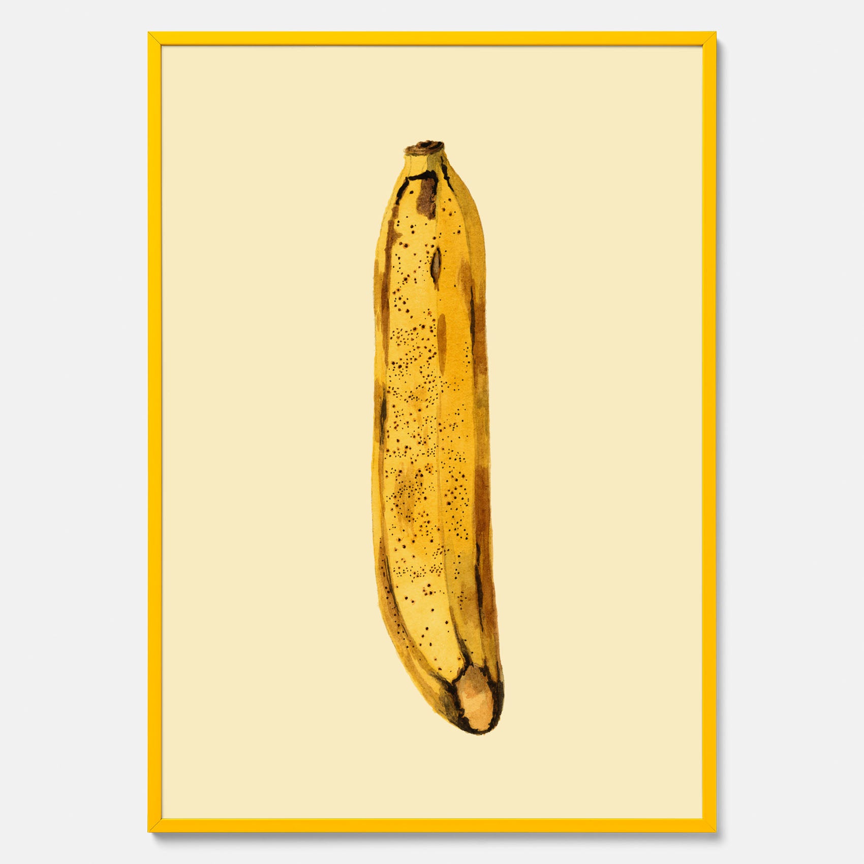 Kökstavla med en Banan Affisch – Poster med fruktmotiv, Plansch till köket, köksposter, tavla till kök