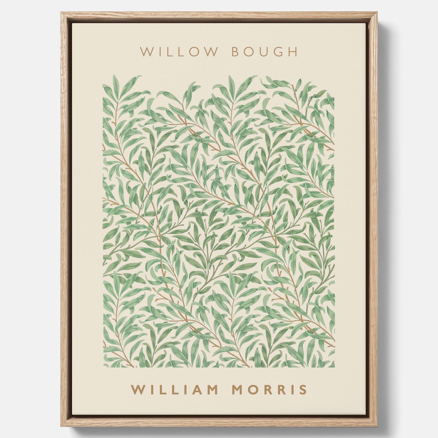 William Morris canvas med motivet Willow Bough. Affisch med William Morris-motiv.