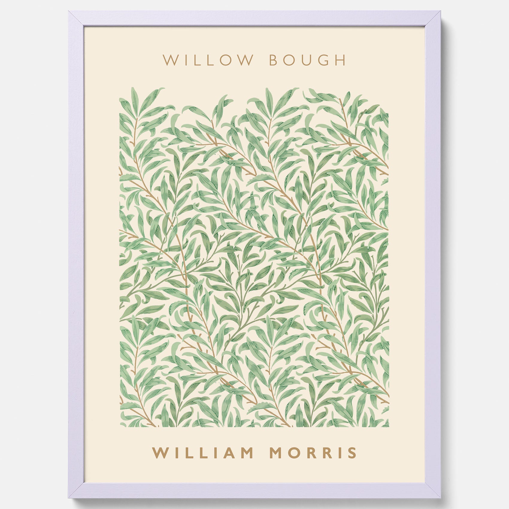 William Morris poster med motivet Willow Bough. Affisch med William Morris-motiv.