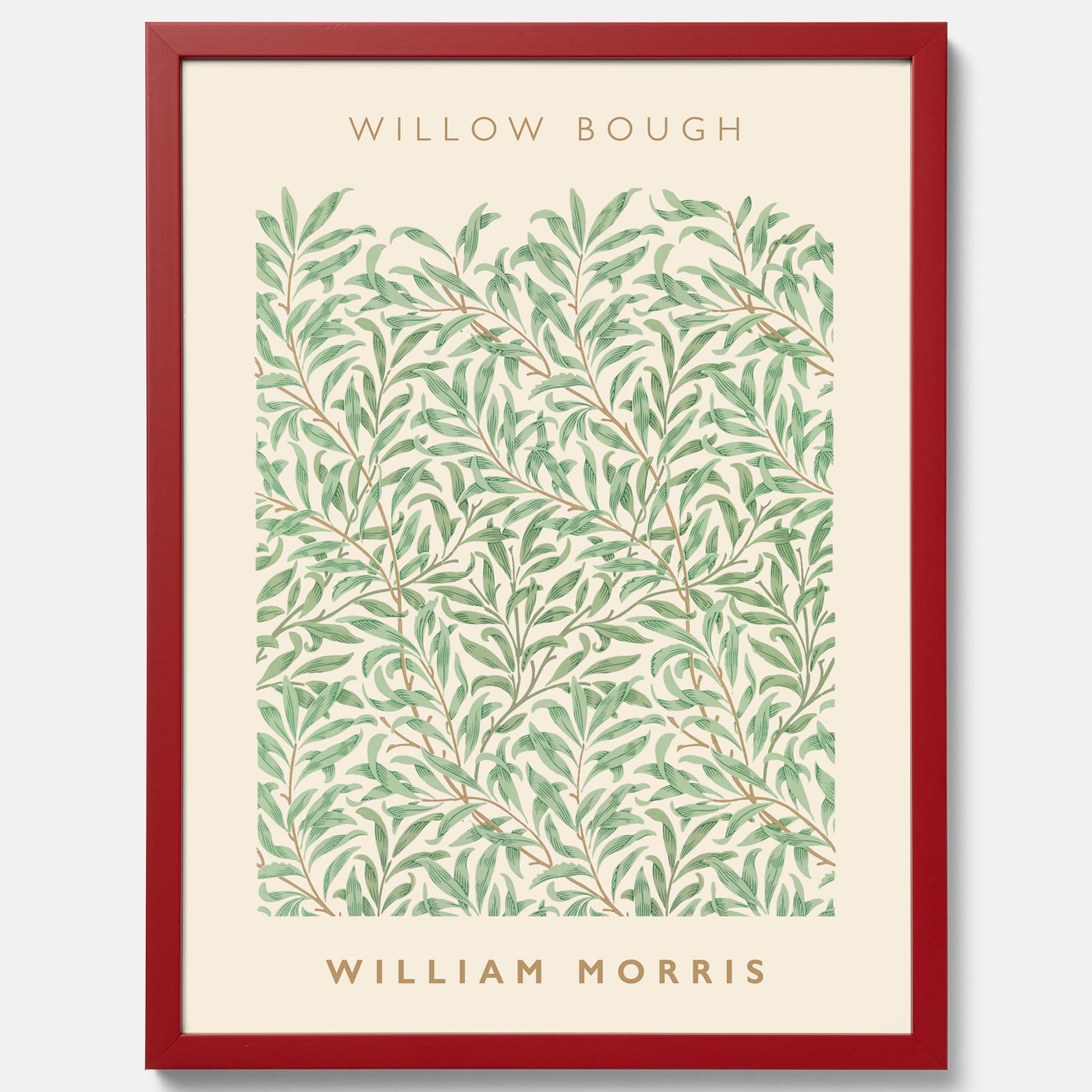 William Morris poster med motivet Willow Bough. Affisch med William Morris-motiv.