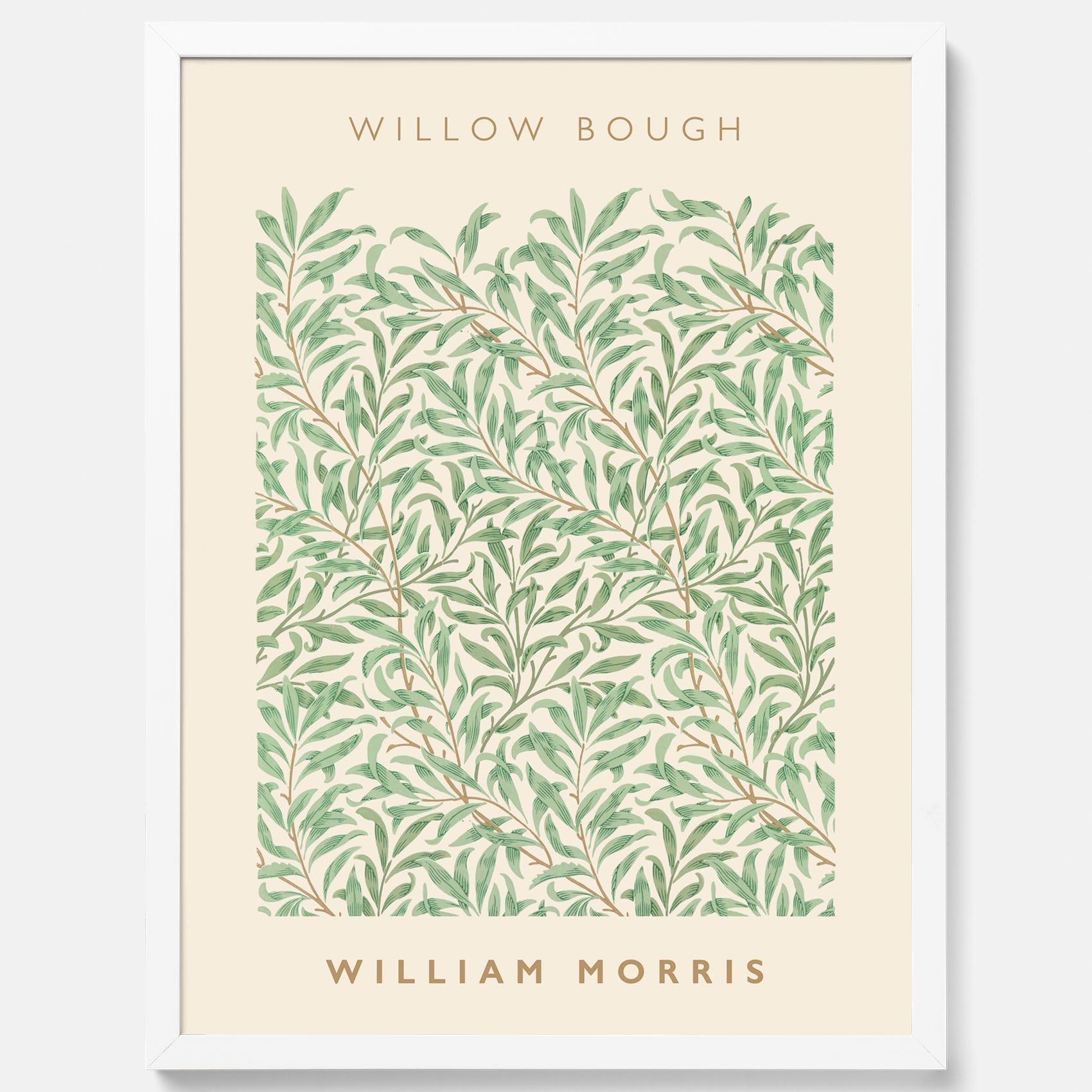 William Morris poster med motivet Willow Bough. Affisch med William Morris-motiv.