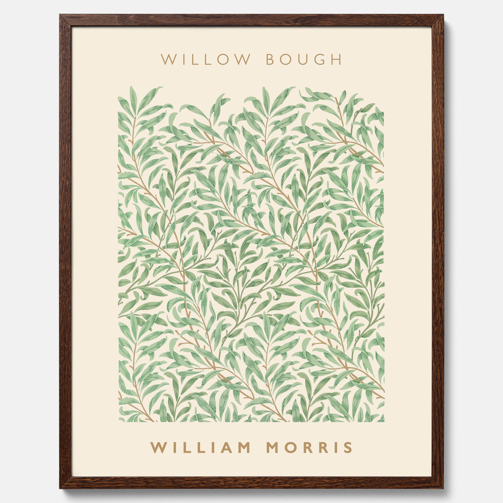 William Morris poster med motivet Willow Bough. Affisch med William Morris-motiv.