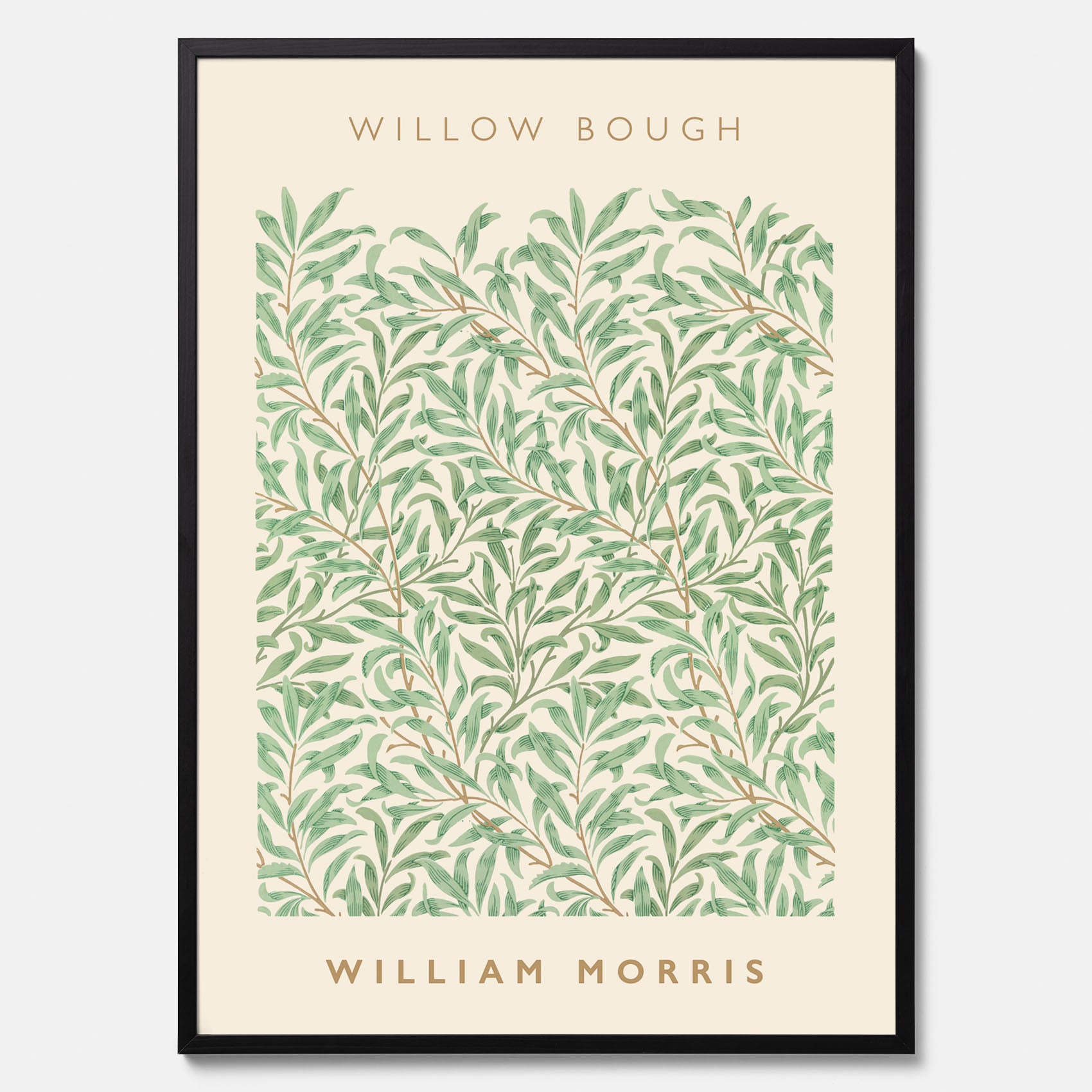 William Morris poster med motivet Willow Bough. Affisch med William Morris-motiv.