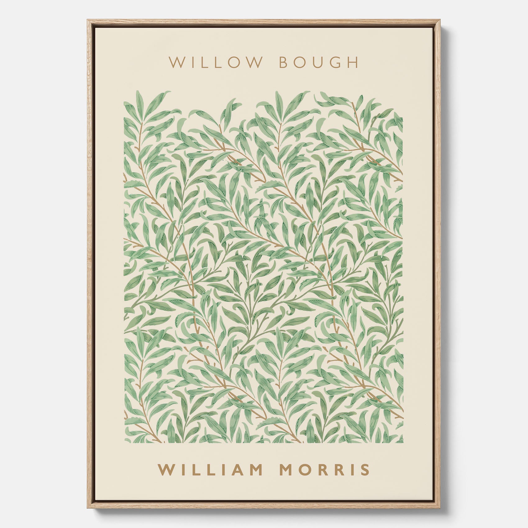 William Morris canvas med motivet Willow Bough. Affisch med William Morris-motiv.