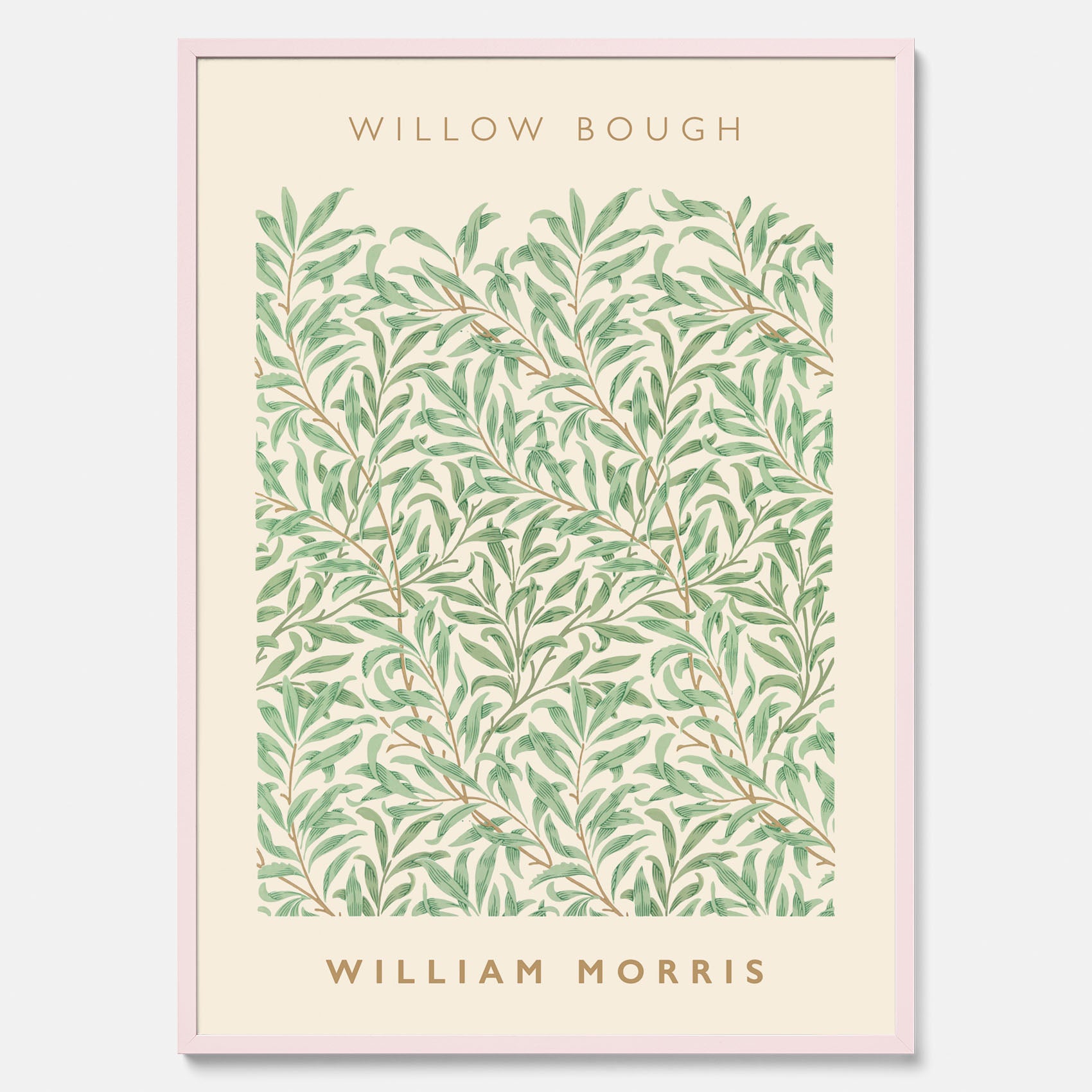 William Morris poster med motivet Willow Bough. Affisch med William Morris-motiv.