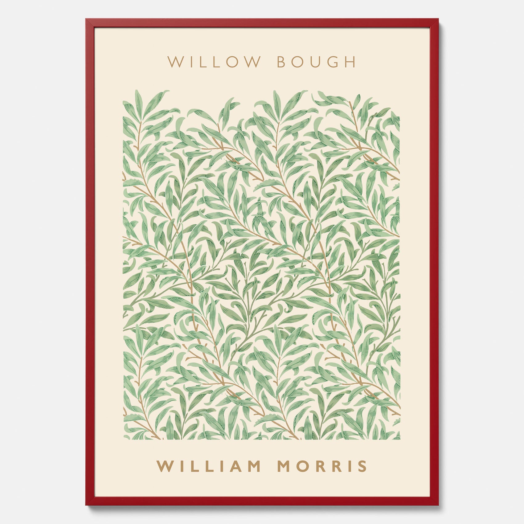 William Morris poster med motivet Willow Bough. Affisch med William Morris-motiv.
