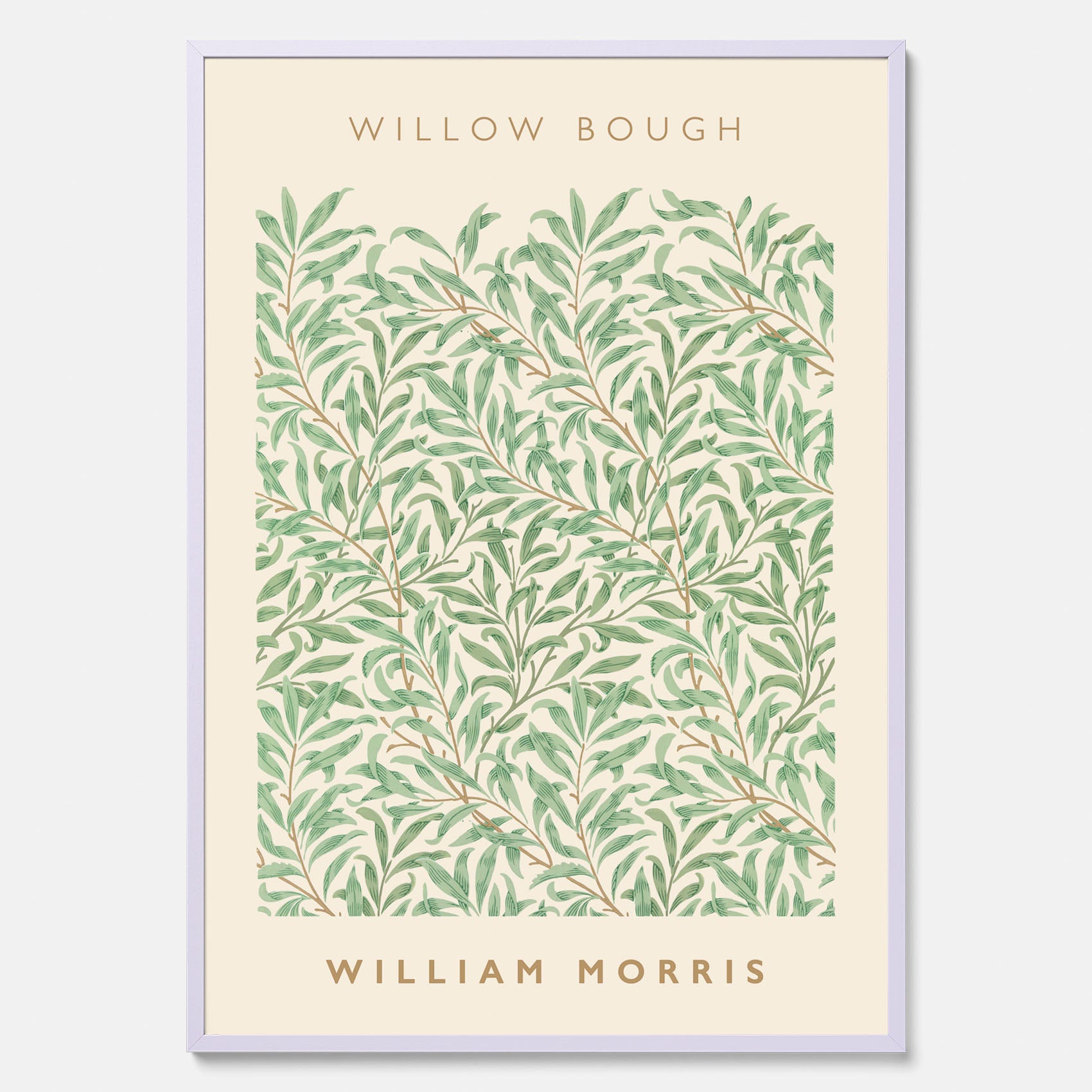 William Morris poster med motivet Willow Bough. Affisch med William Morris-motiv.