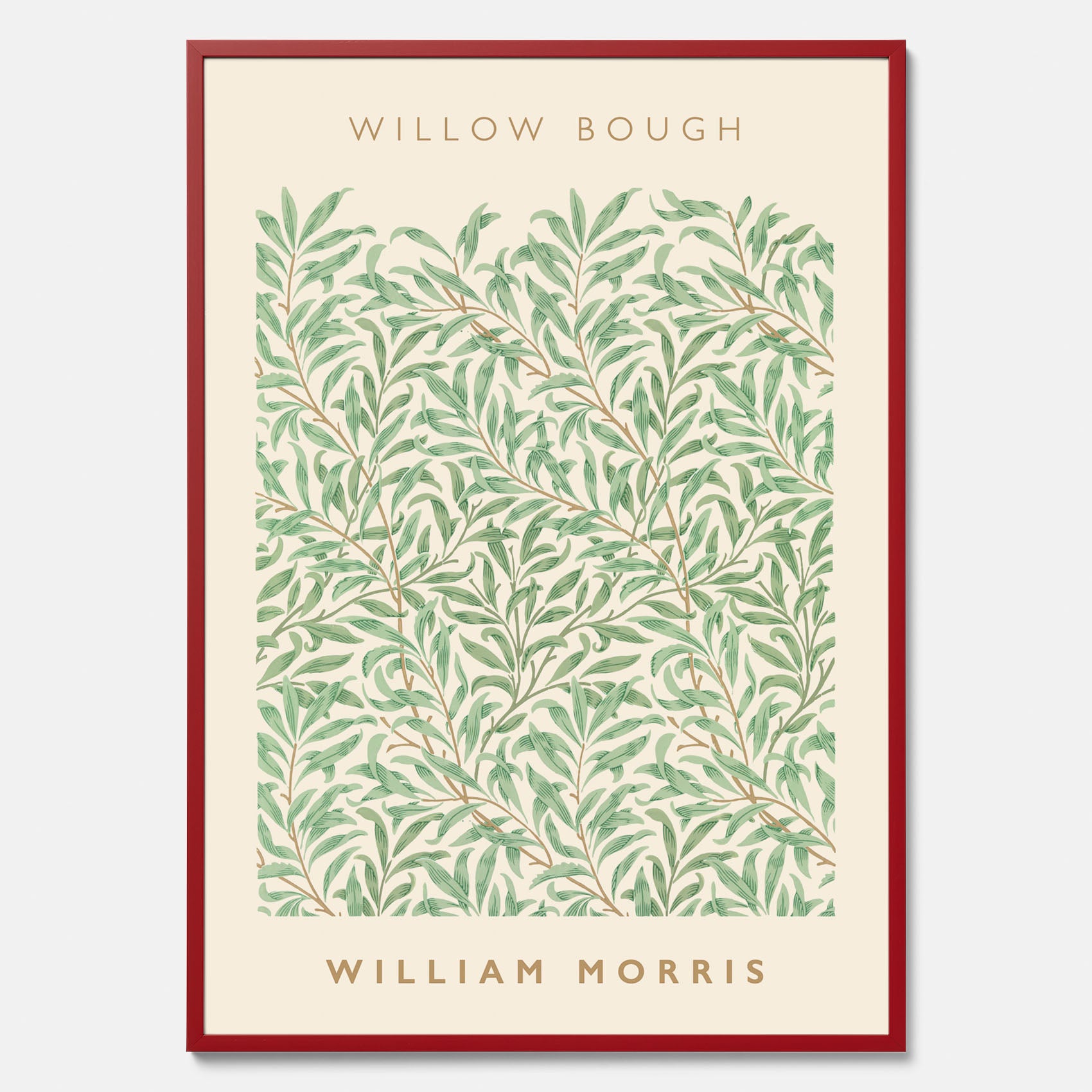 William Morris poster med motivet Willow Bough. Affisch med William Morris-motiv.