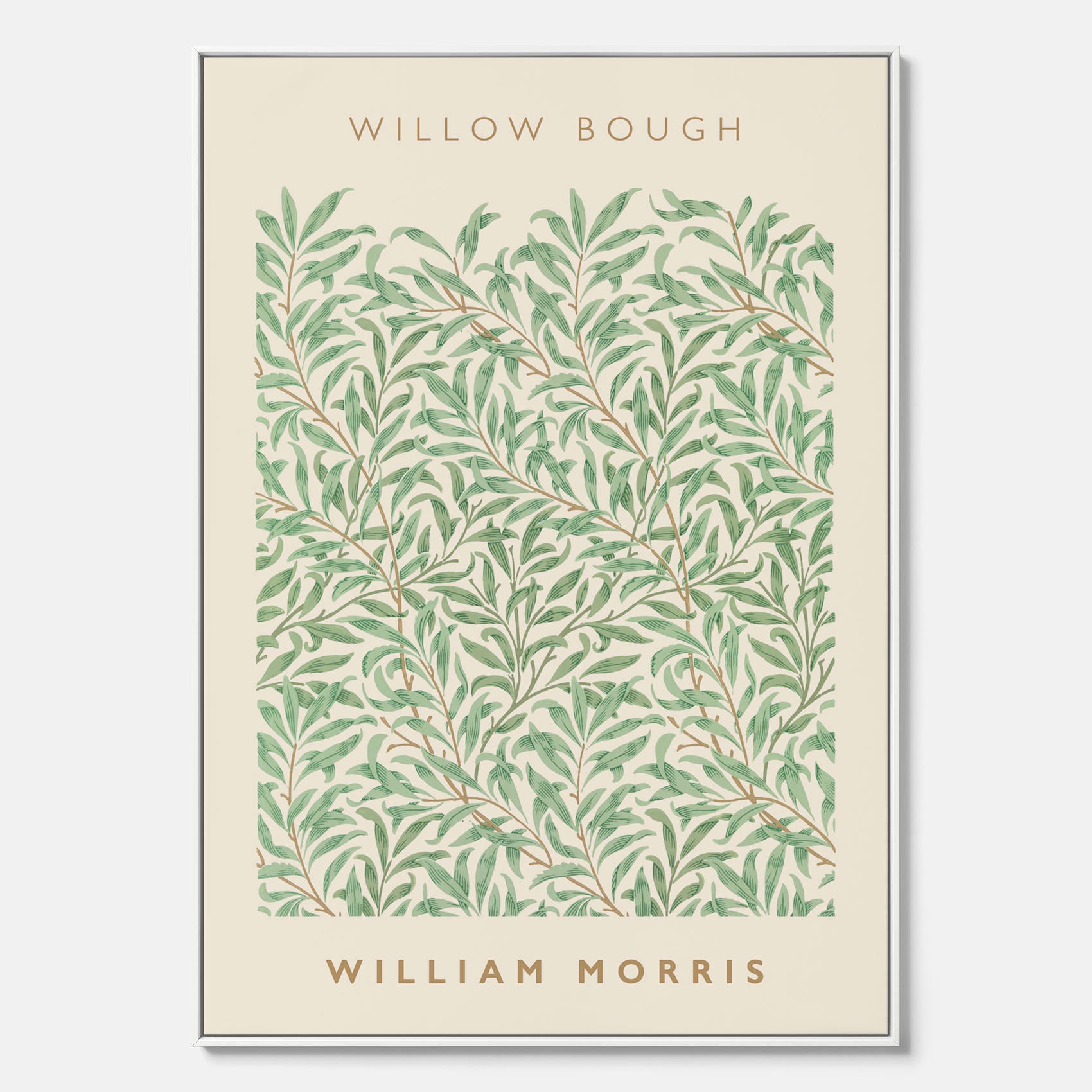 William Morris canvas med motivet Willow Bough. Affisch med William Morris-motiv.