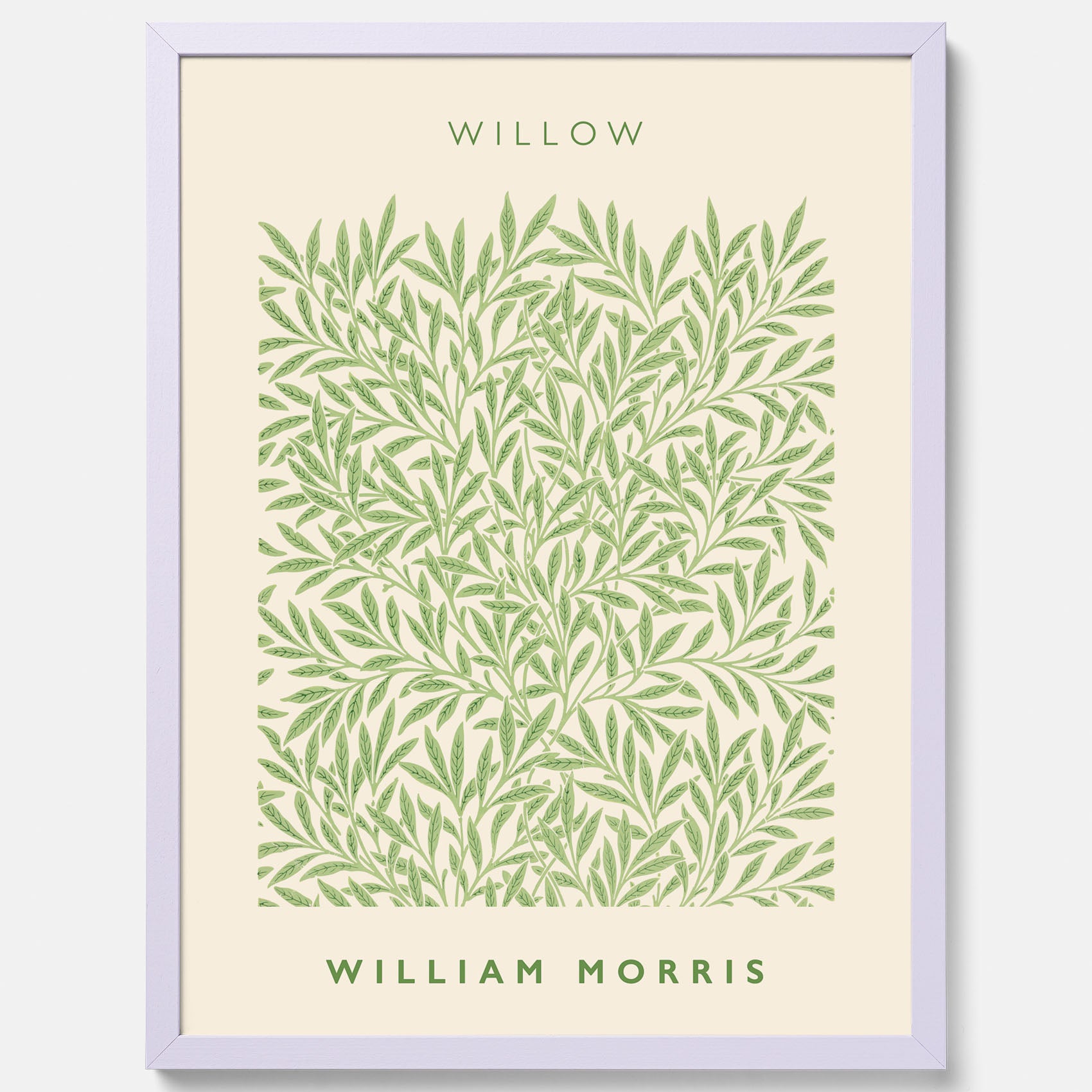 William Morris poster med motivet Willow. Affisch med William Morris-motiv.