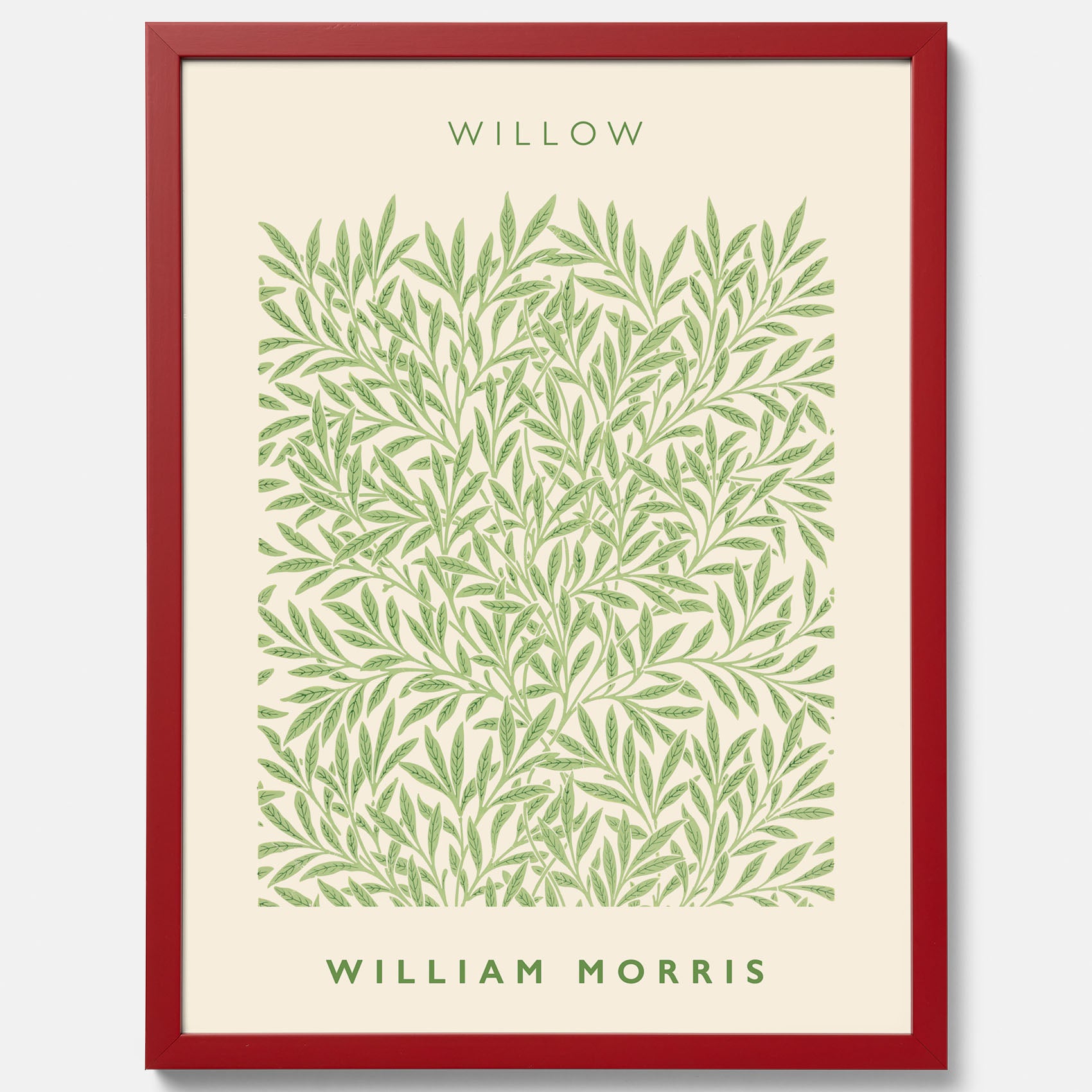 William Morris poster med motivet Willow. Affisch med William Morris-motiv.