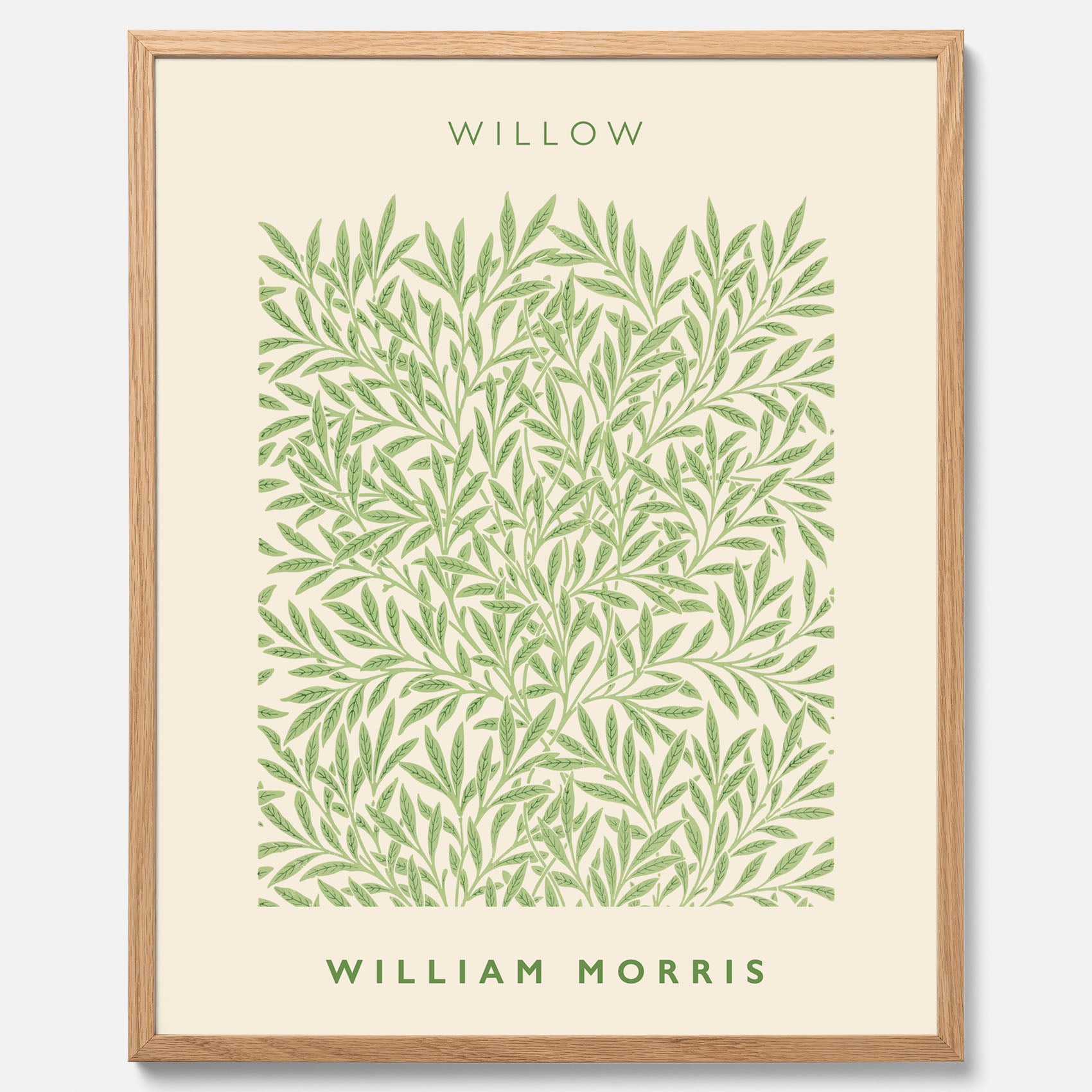 William Morris poster med motivet Willow. Affisch med William Morris-motiv.