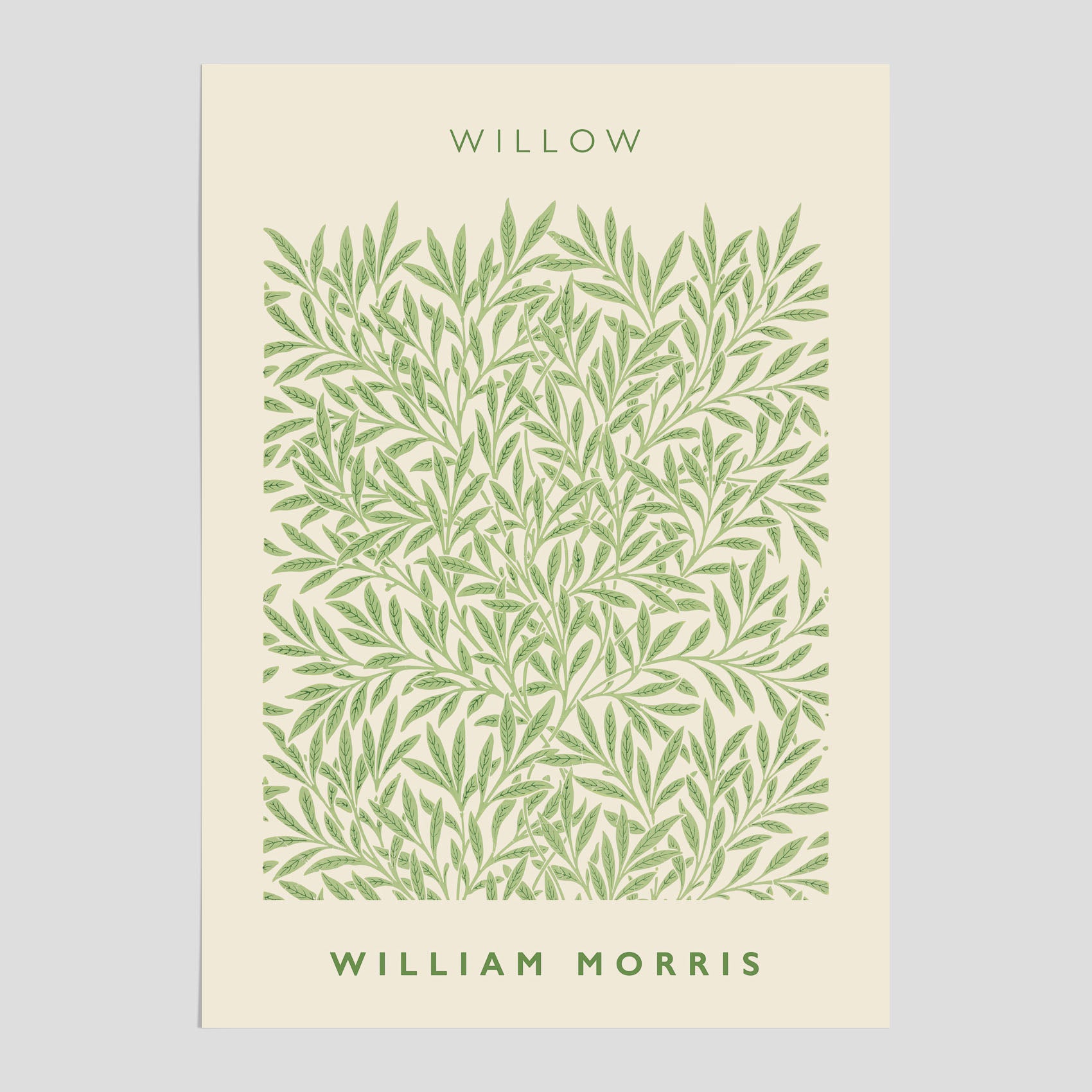 William Morris poster med motivet Willow. Affisch med William Morris-motiv.
