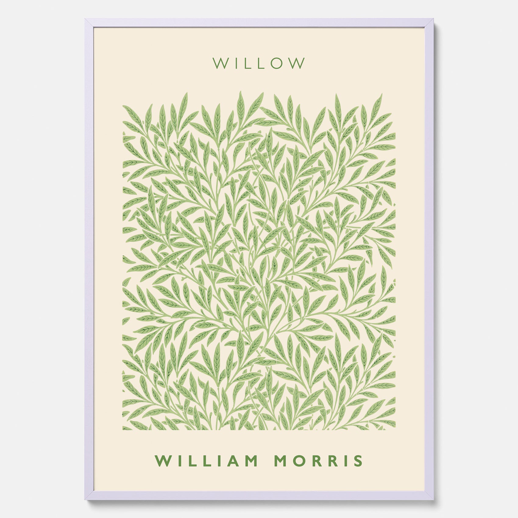 William Morris poster med motivet Willow. Affisch med William Morris-motiv.