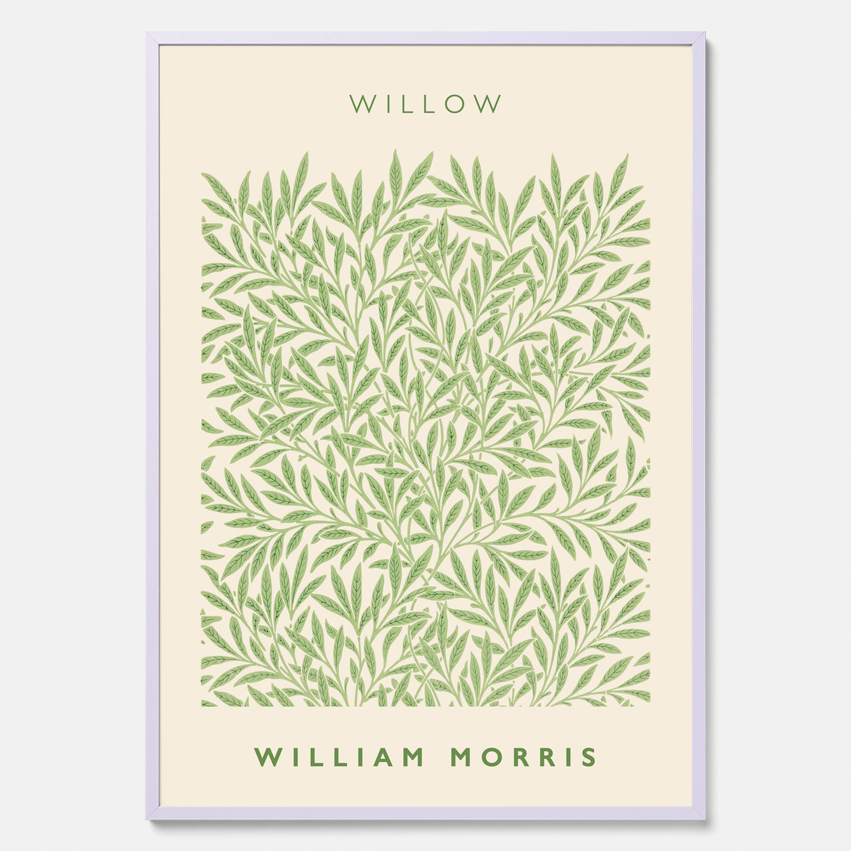 William Morris poster med motivet Willow. Affisch med William Morris-motiv.