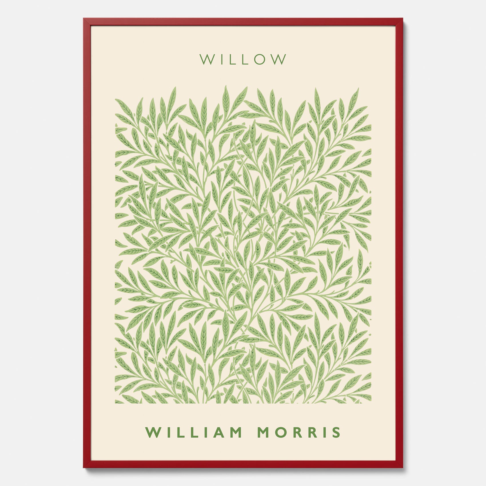 William Morris poster med motivet Willow. Affisch med William Morris-motiv.