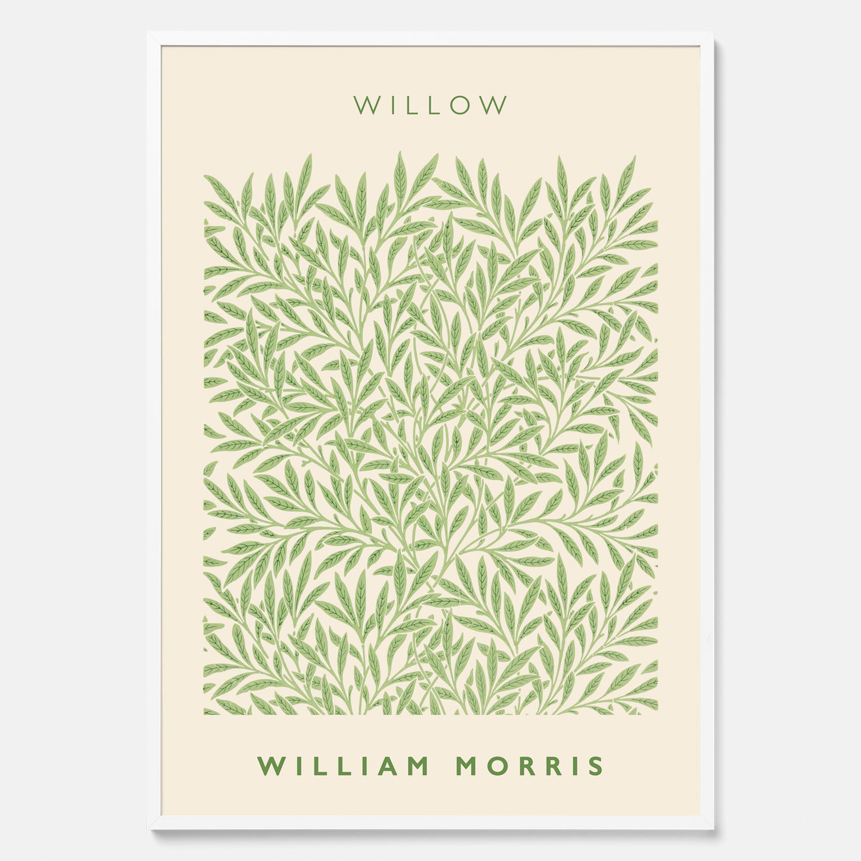 William Morris poster med motivet Willow. Affisch med William Morris-motiv.