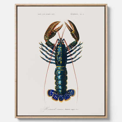 Kökstavla på canvas med Hummer poster till kök, hummerposter, skaldjur, köksposter, tavla till kök