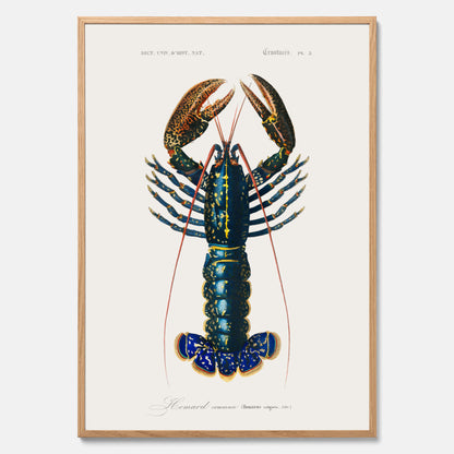 Kökstavla med Hummer poster till kök, hummerposter, skaldjur, köksposter, tavla till kök