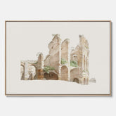 Colosseum i Rom canvastavla – Historisk tavla med arkitektur